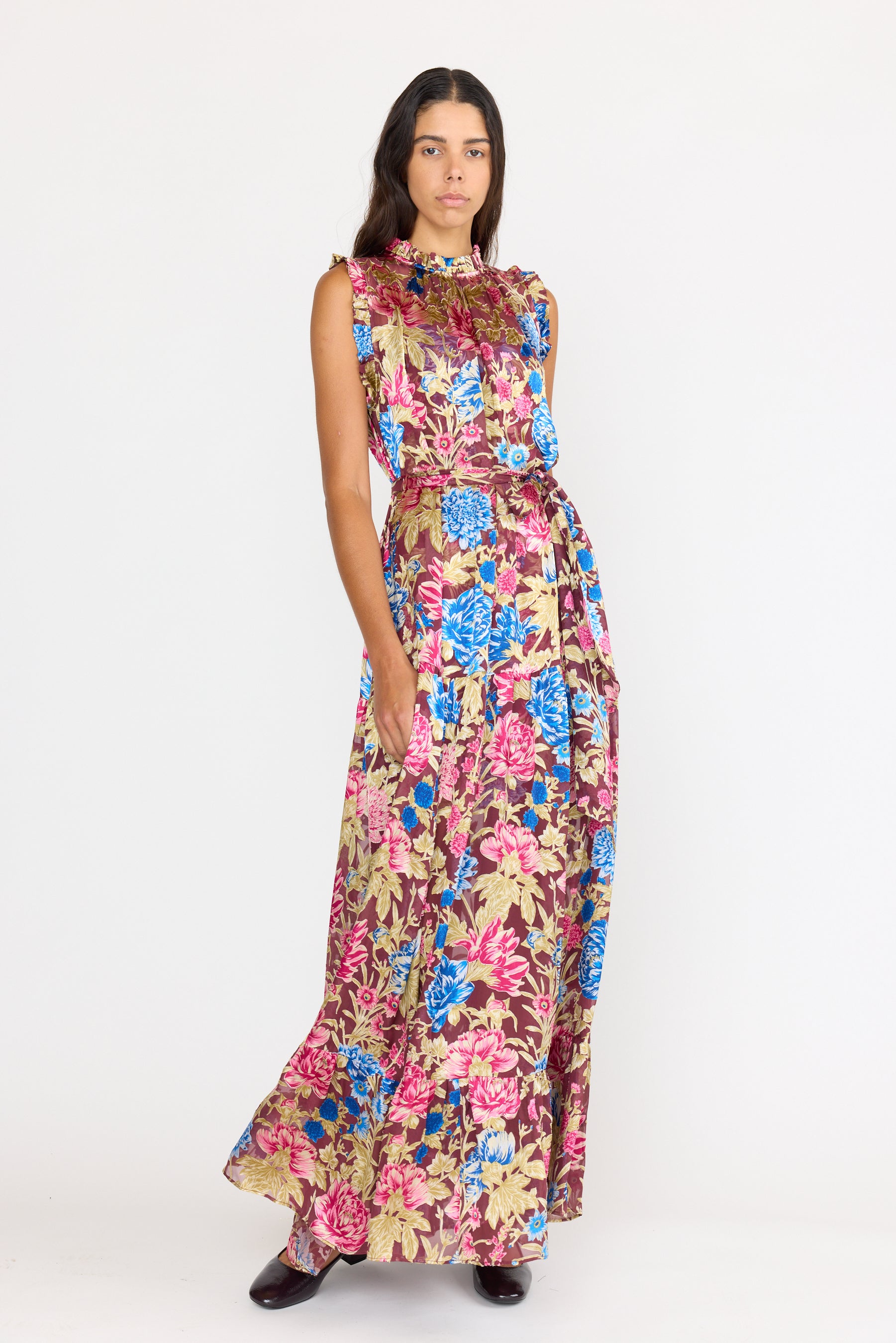 Damien Dress - Carmine Floral