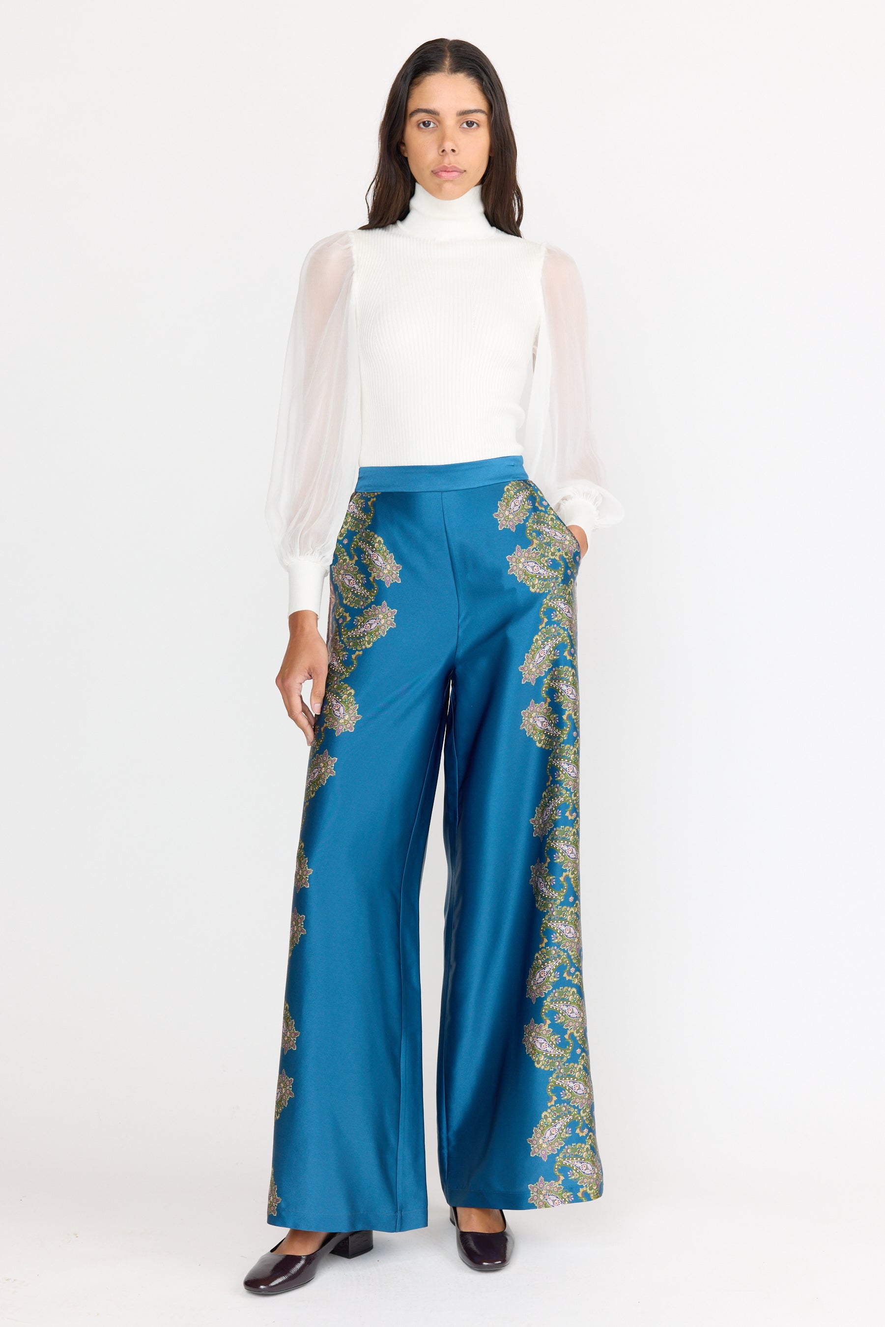 Marta Pant - Prussian Paisley