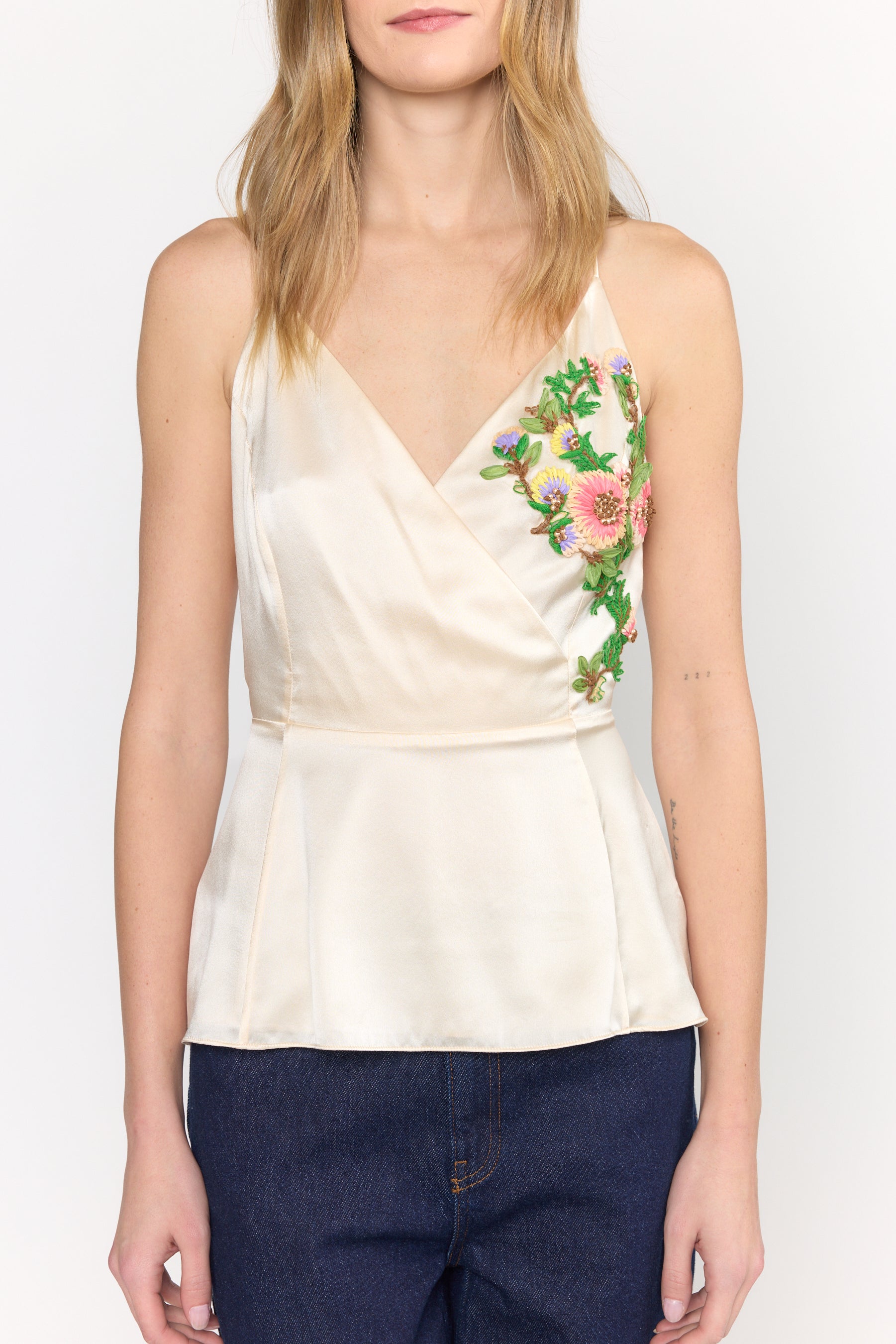 Ariana Top - Garden Embroidery