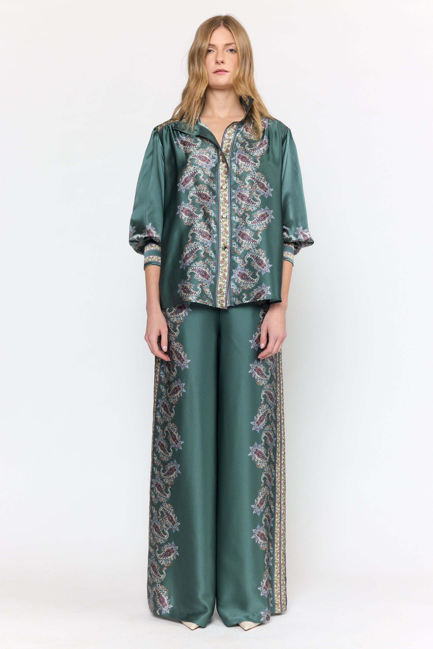 Paloma Top - Reseda Paisley