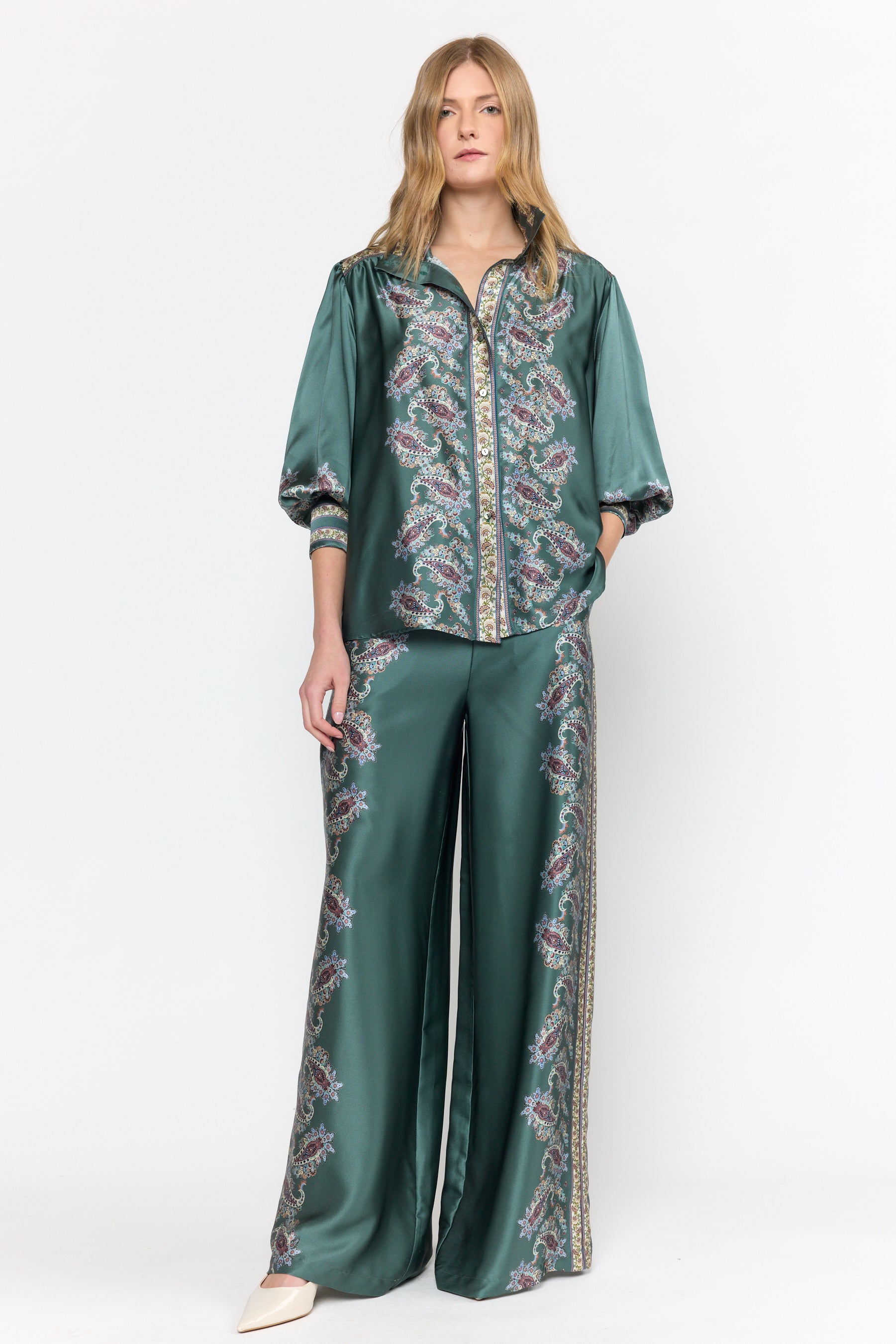 Paloma Top - Reseda Paisley