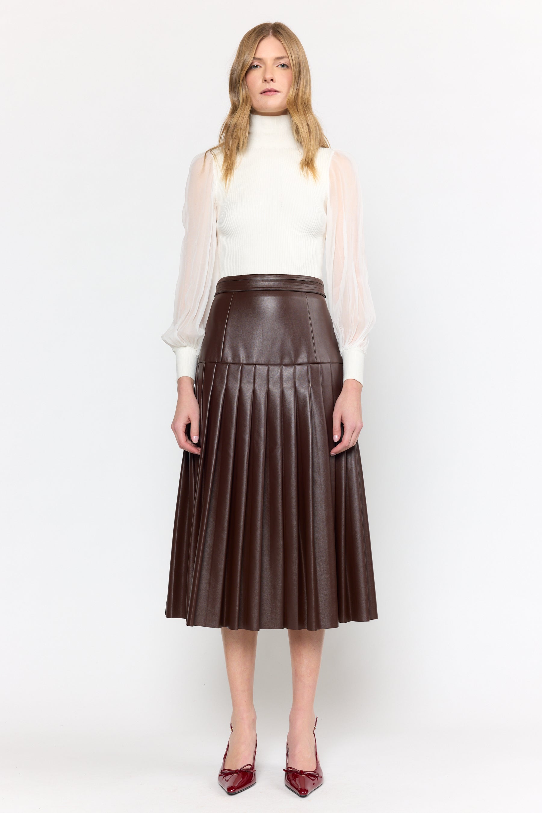 Clarissa Skirt - Maroon