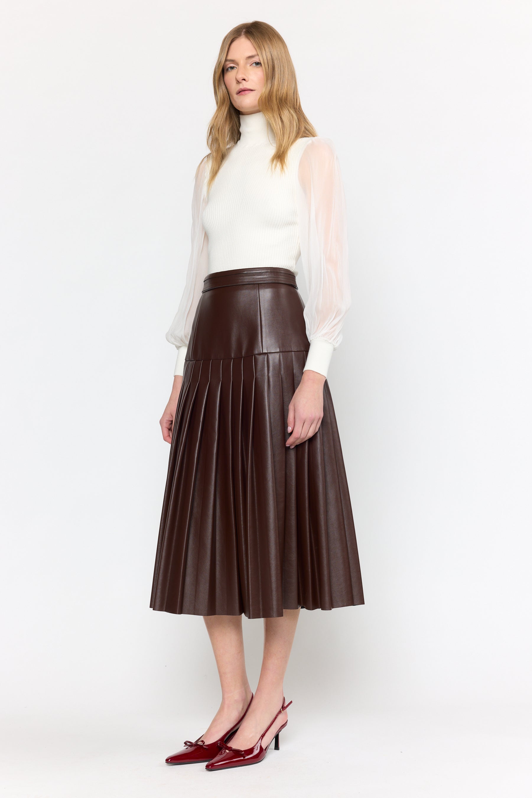 Clarissa Skirt - Maroon