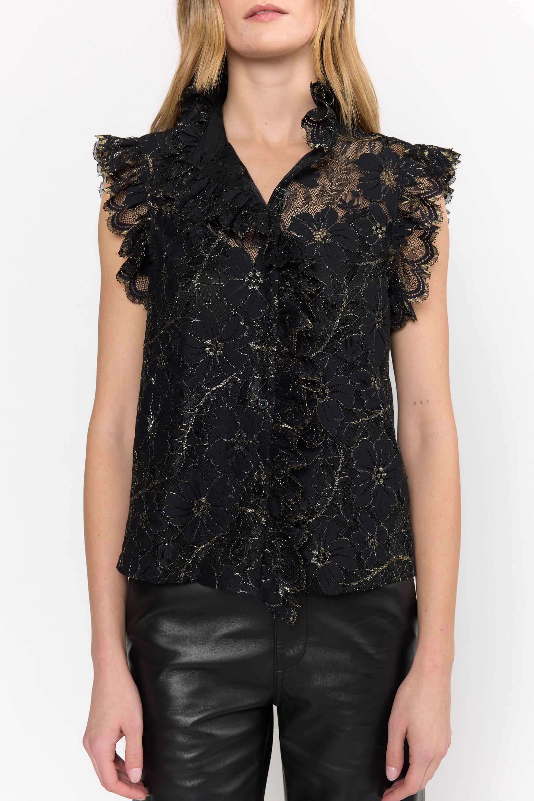 Marfa Top - Black Lace