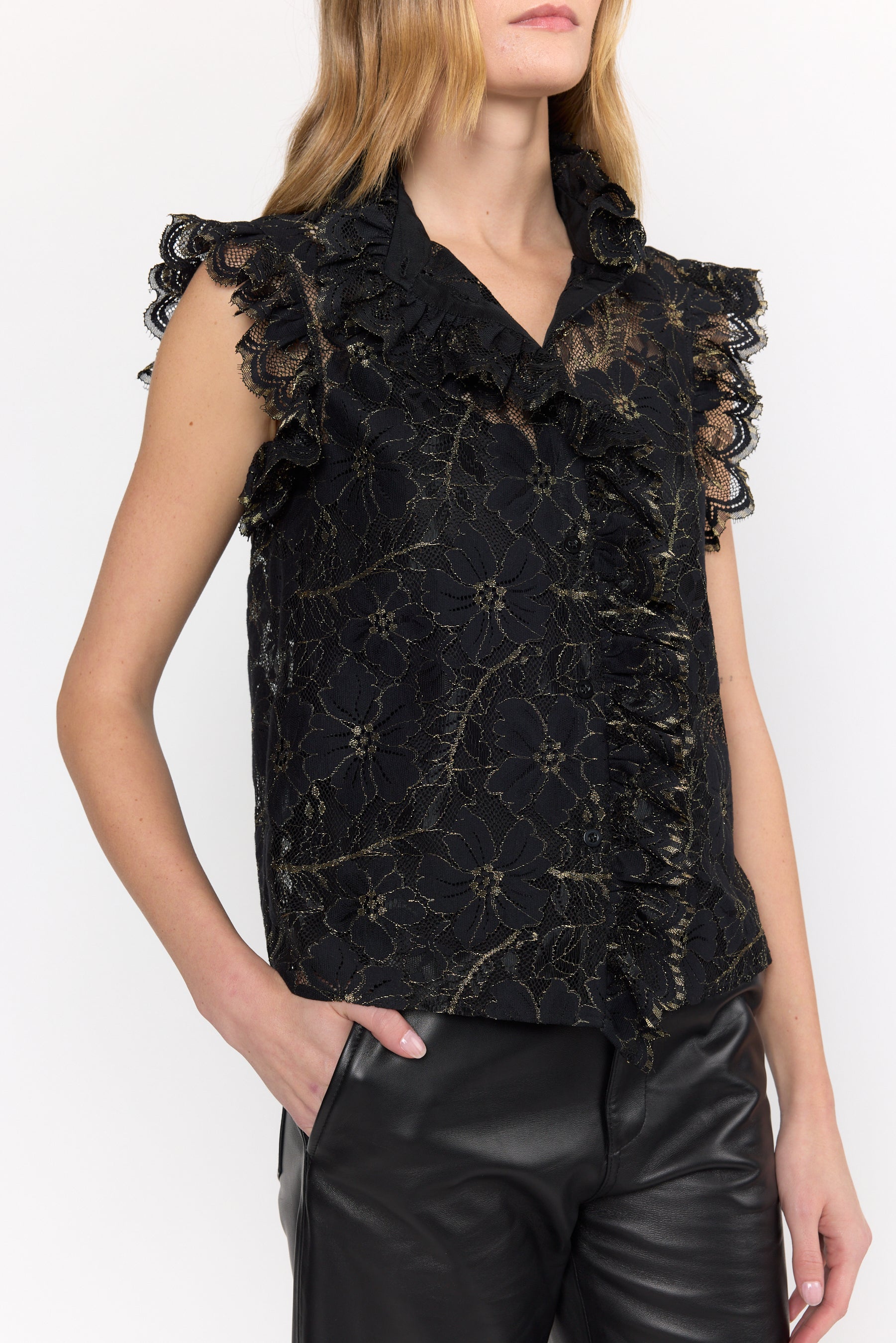 Marfa Top - Black Lace