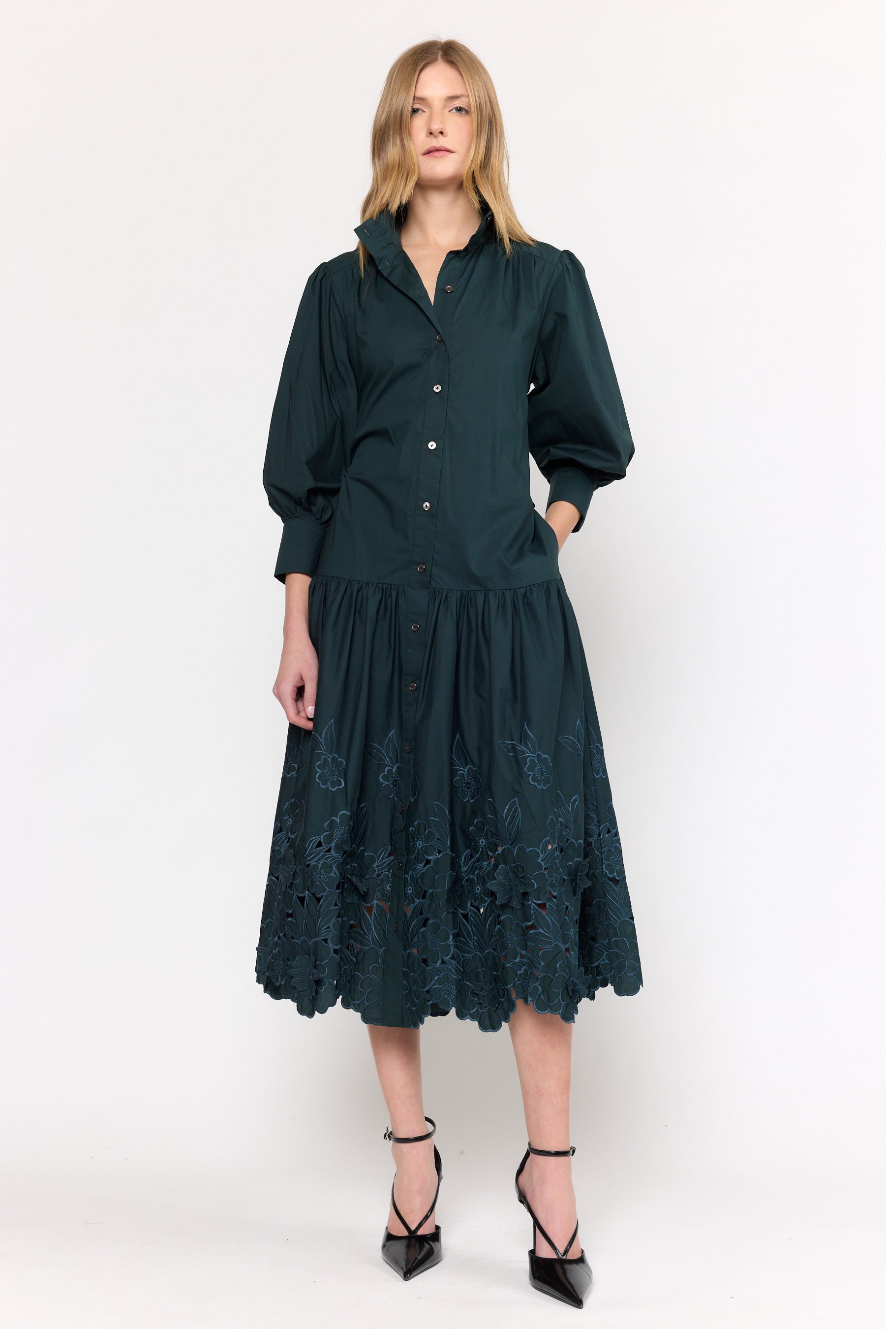 Prague Dress - Evergreen