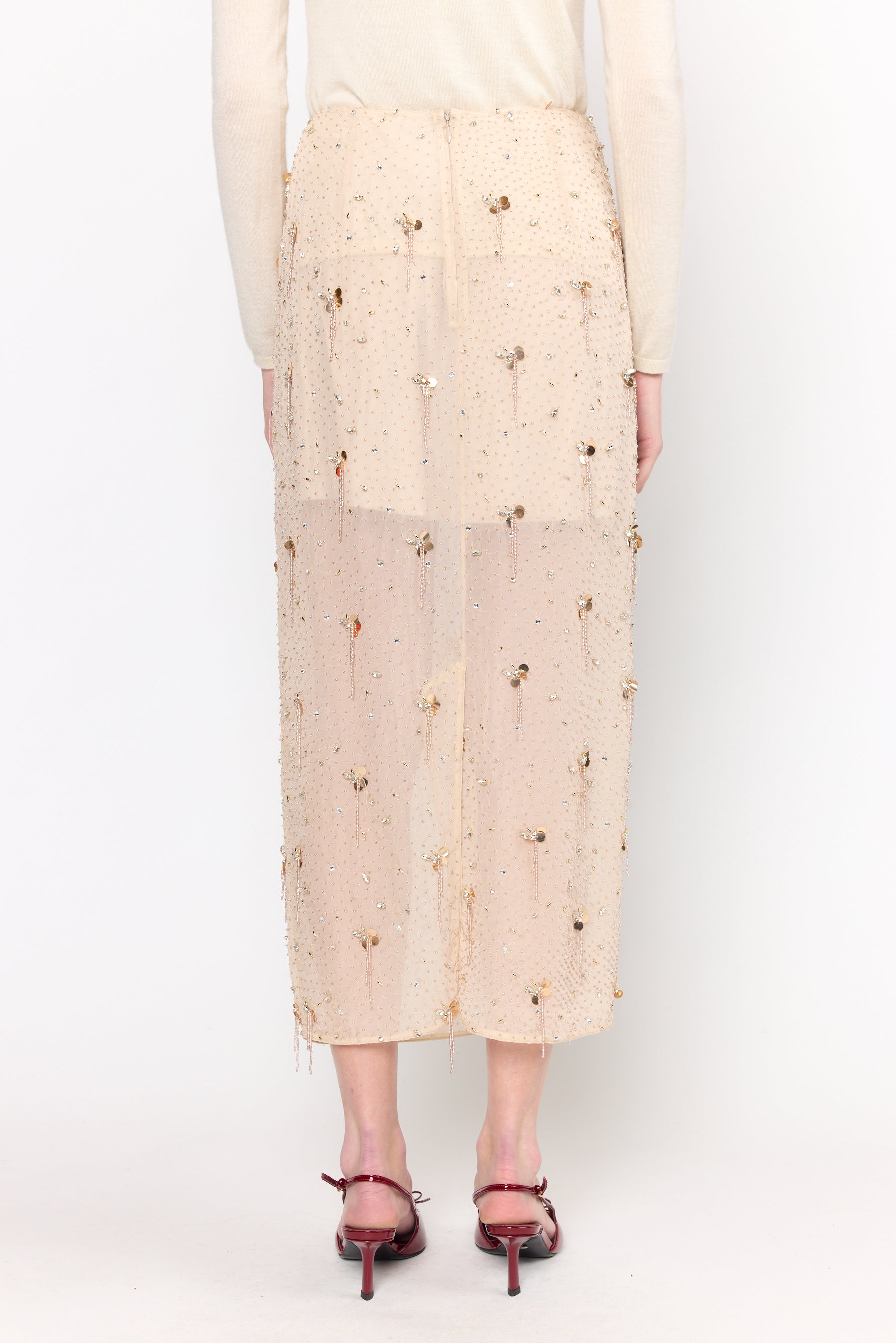 Lilah Skirt - Starlight Nude