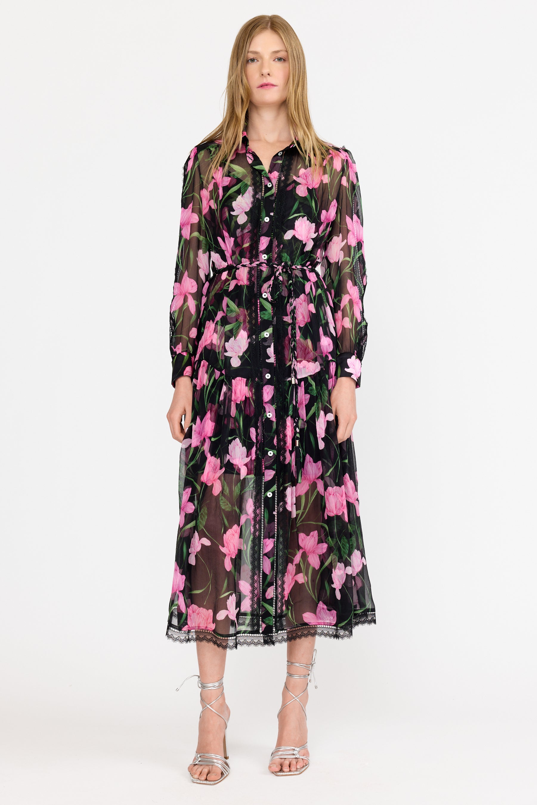 Kristina Dress - Onyx Florette