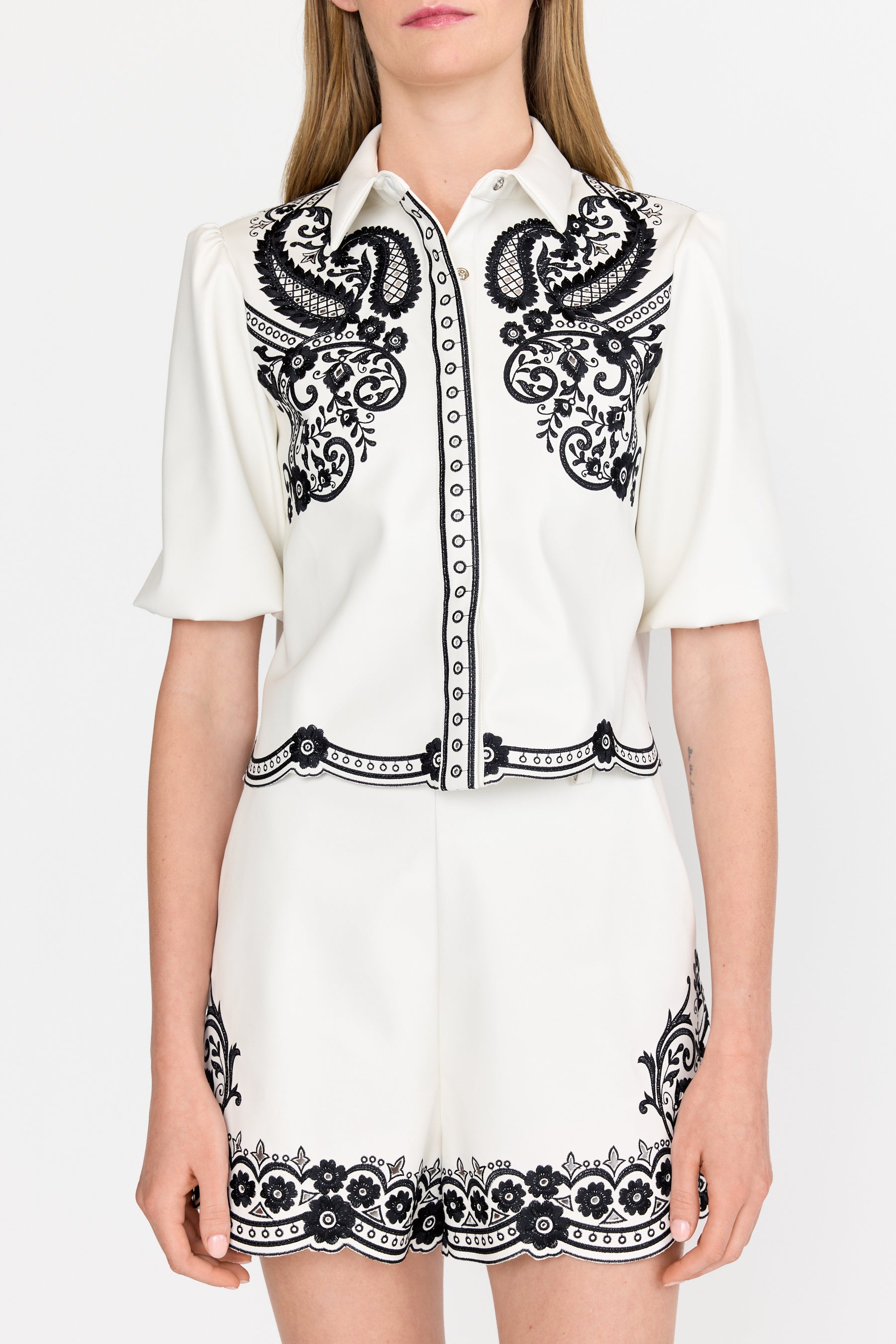 Gracie Top - Black Rosaria