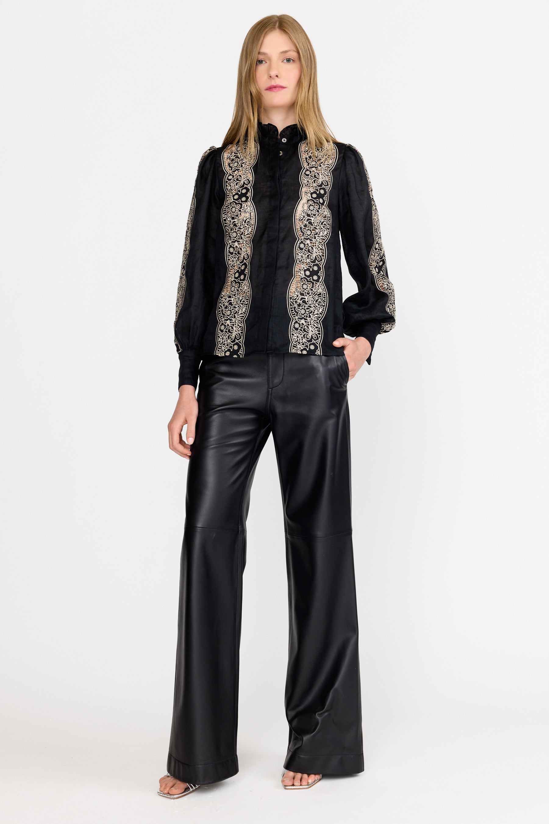 Riley Top - Onyx Embroidery