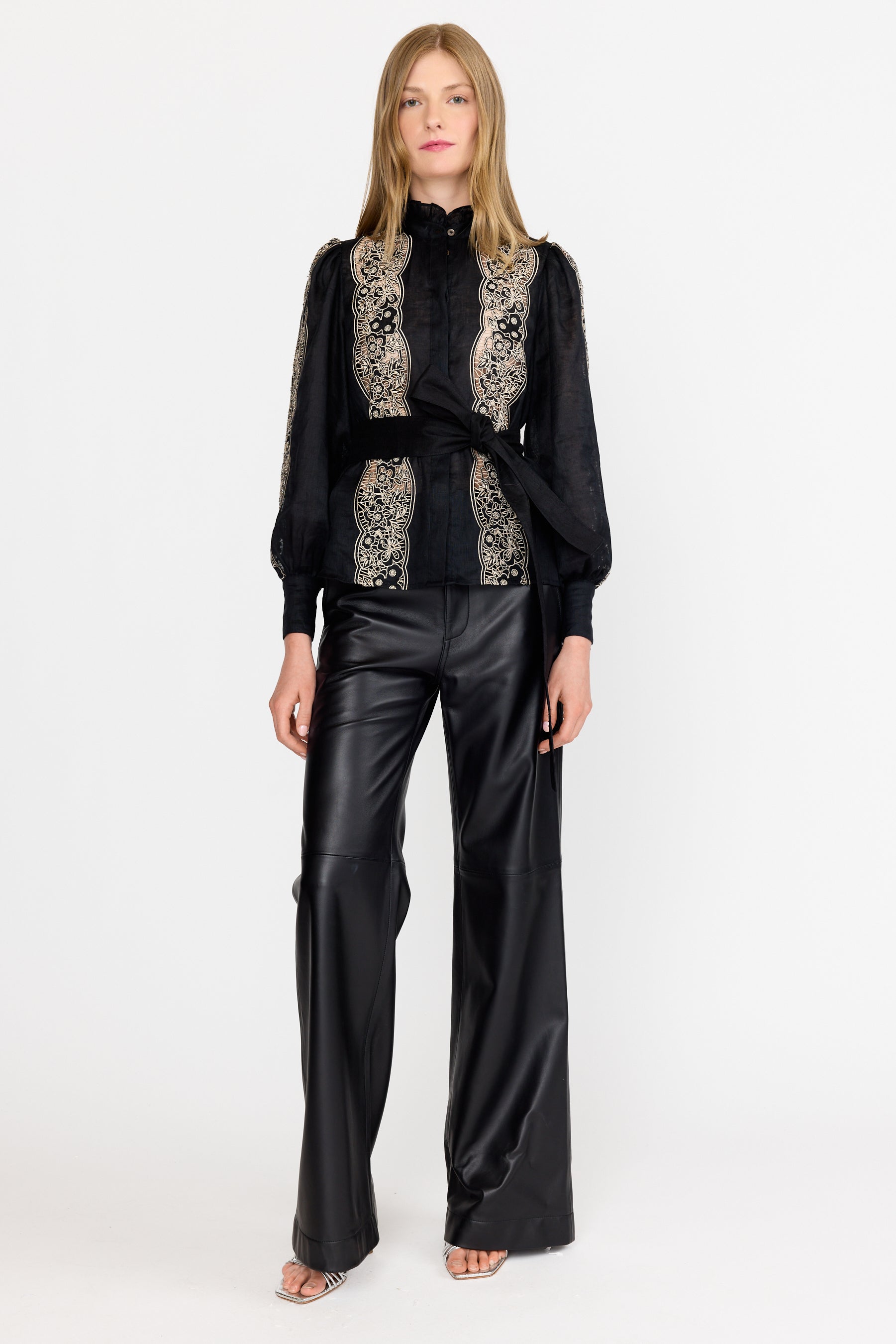 Riley Top - Onyx Embroidery