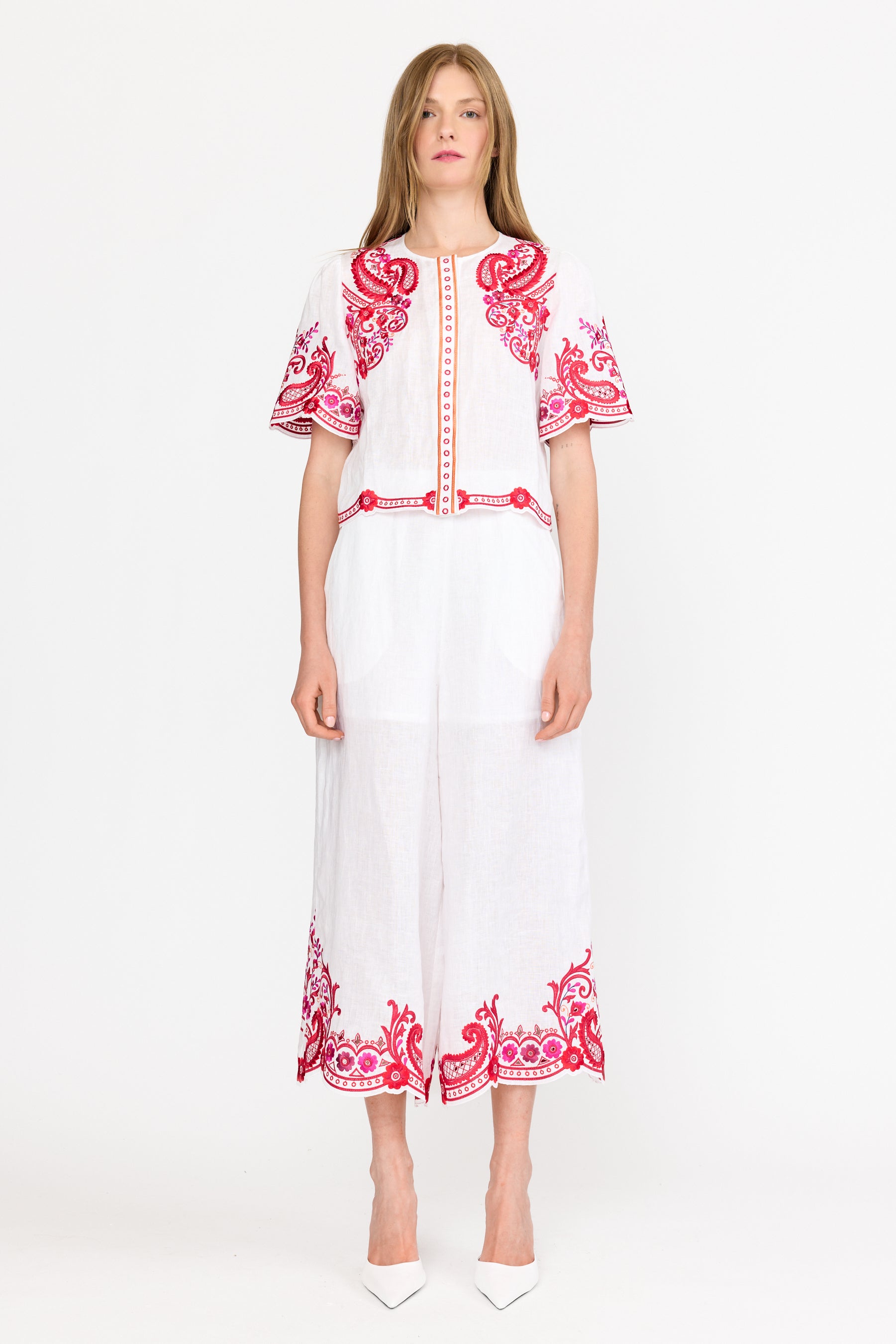 Jane Top - White Rosaria