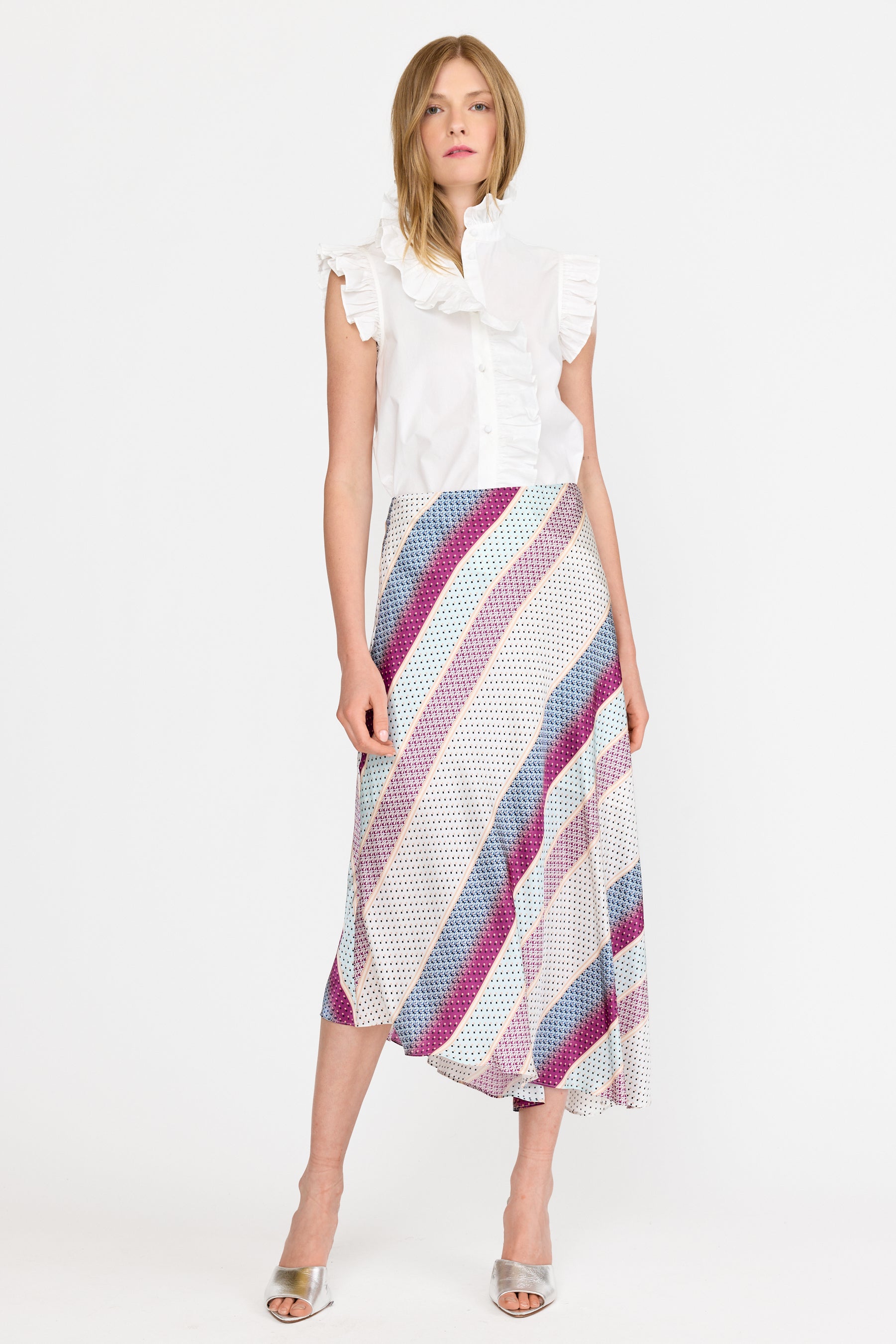 Josie Skirt - Coastal Stripe