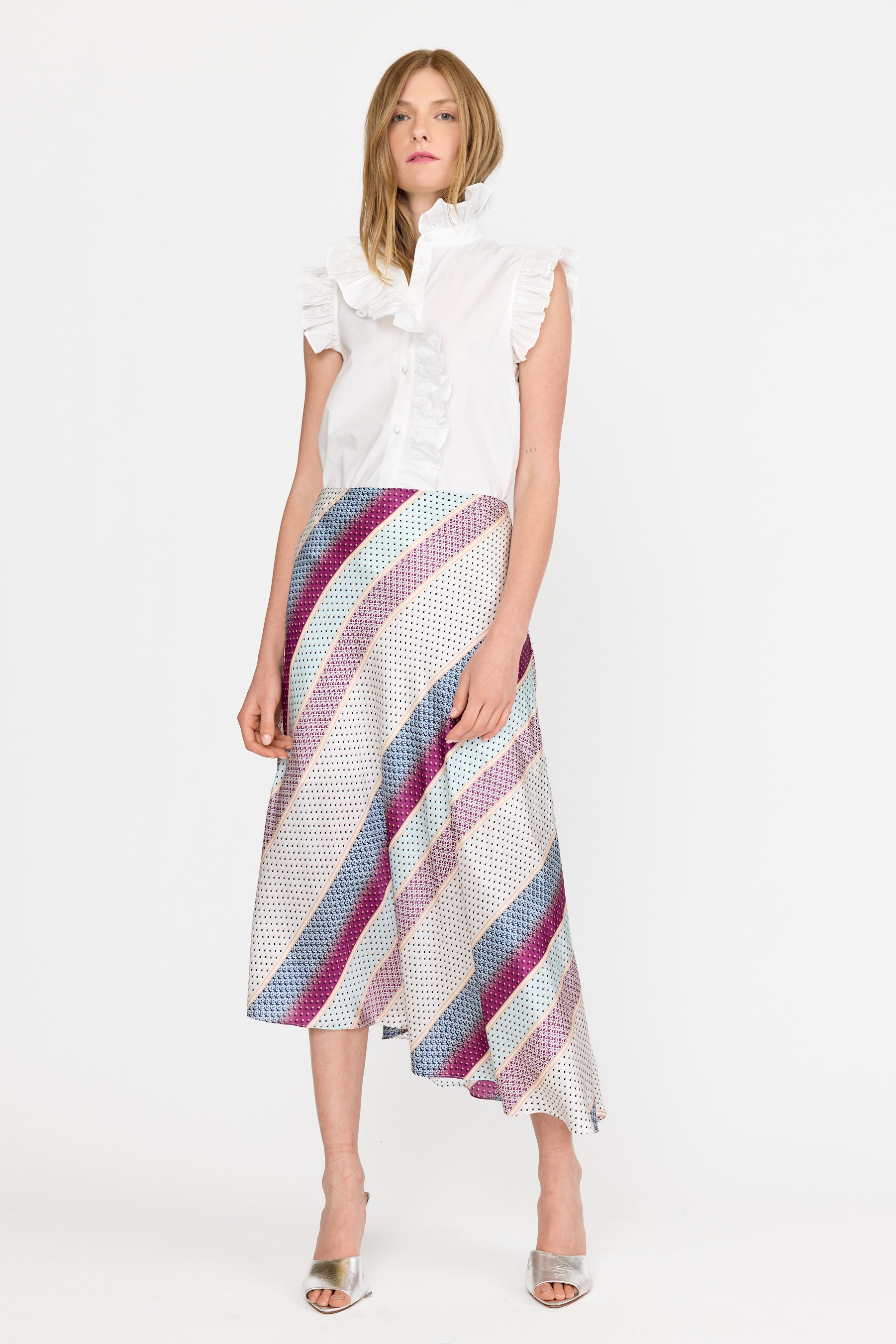 Josie Skirt - Coastal Stripe