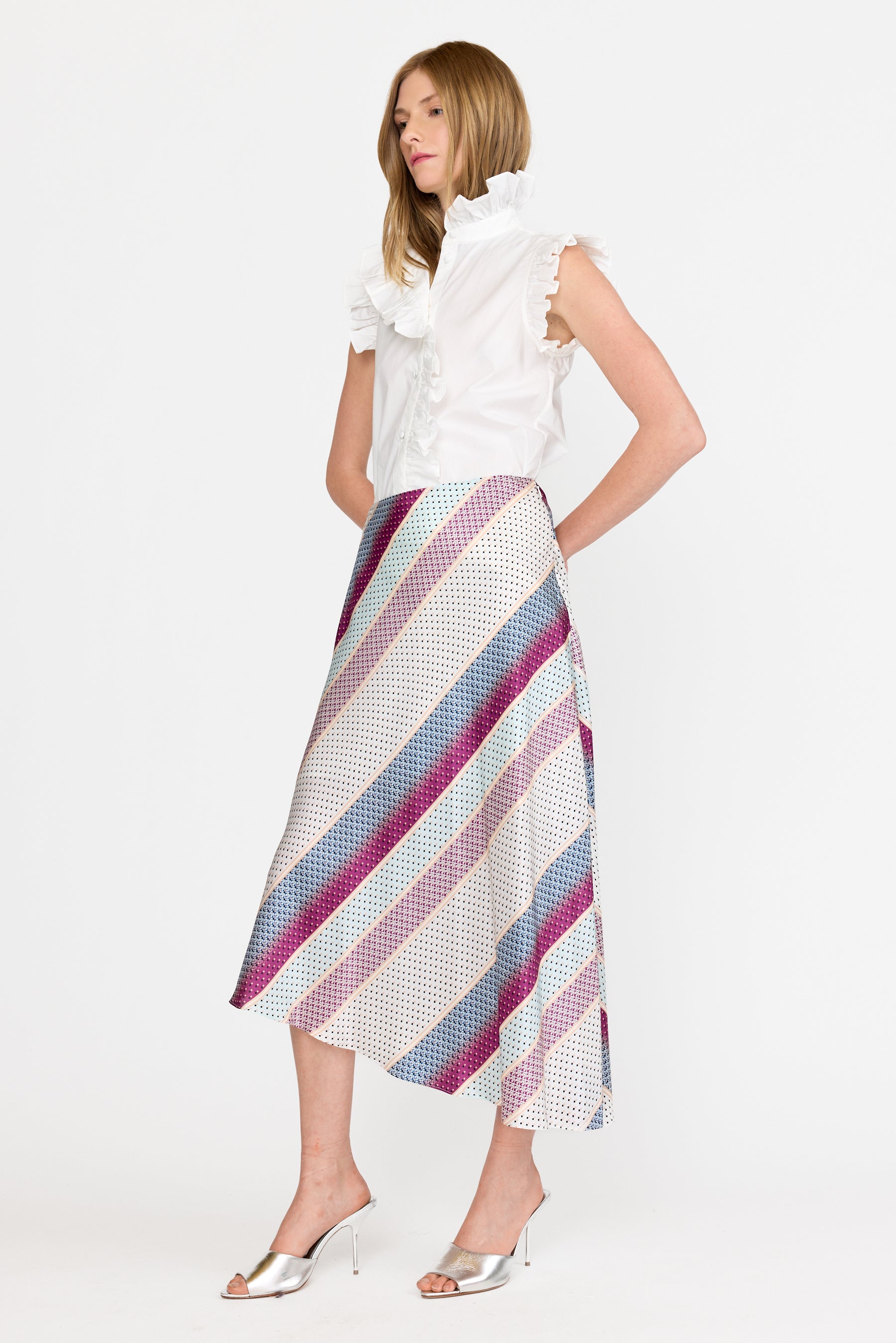 Josie Skirt - Coastal Stripe
