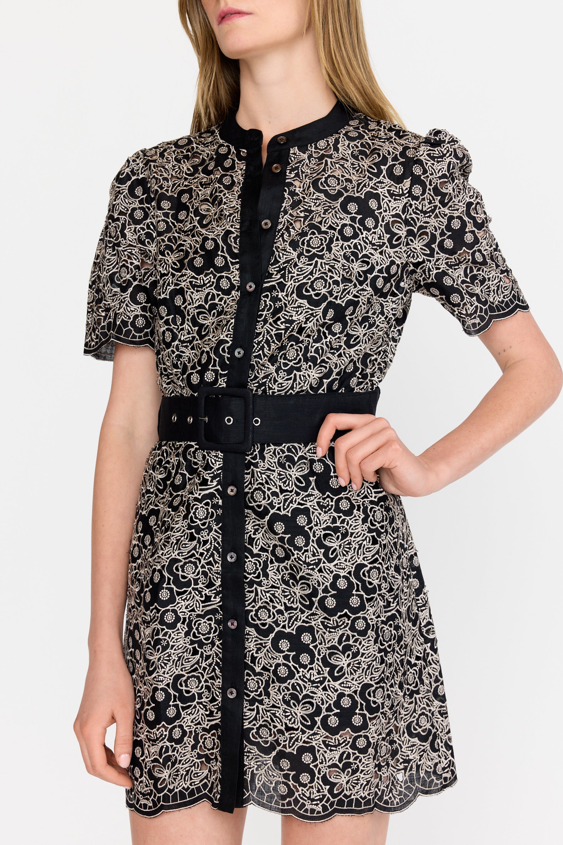 Alex Dress - Onyx Embroidery