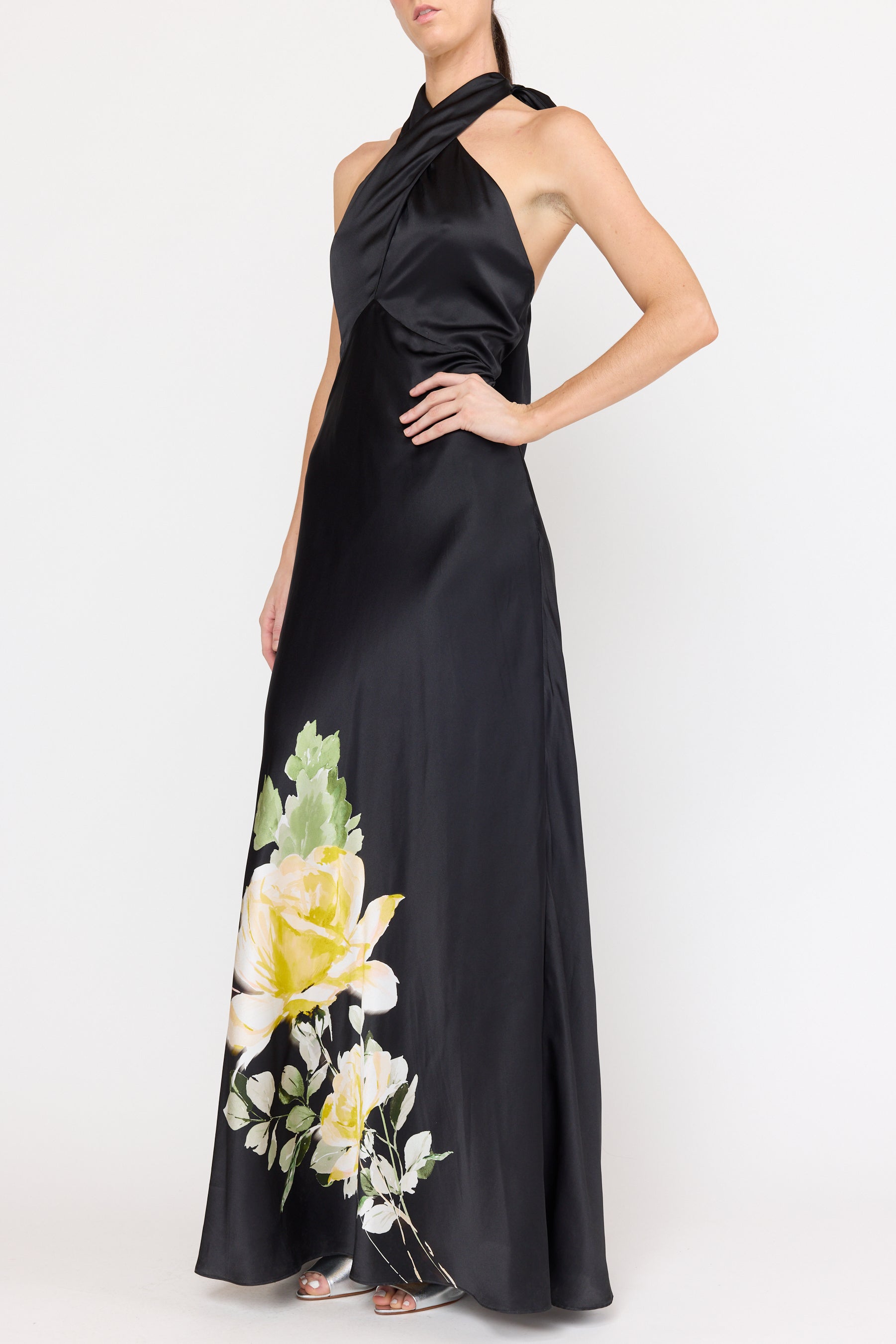 Eliza Dress - Onyx Rose