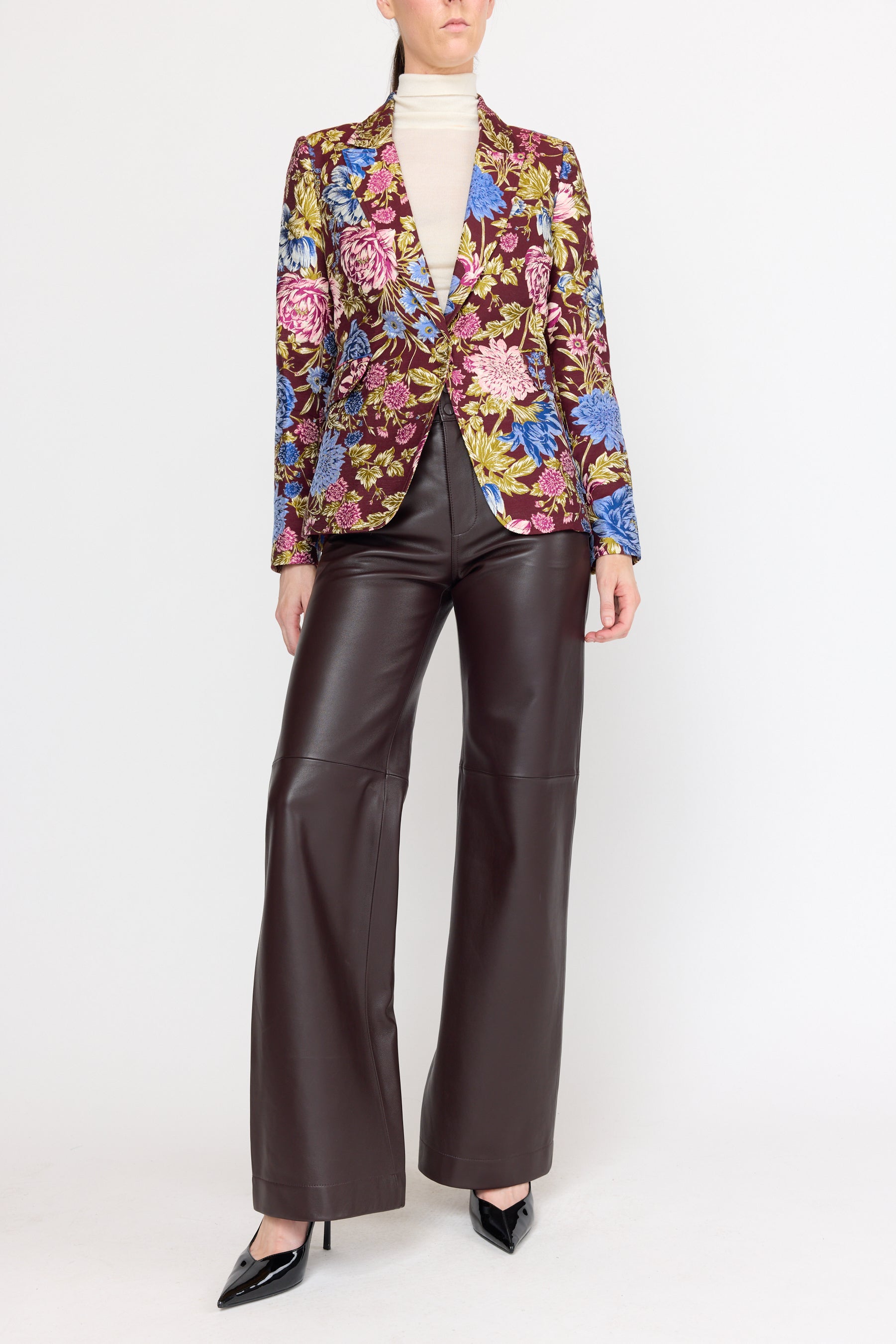 Soraya Blazer - Carmine Floral