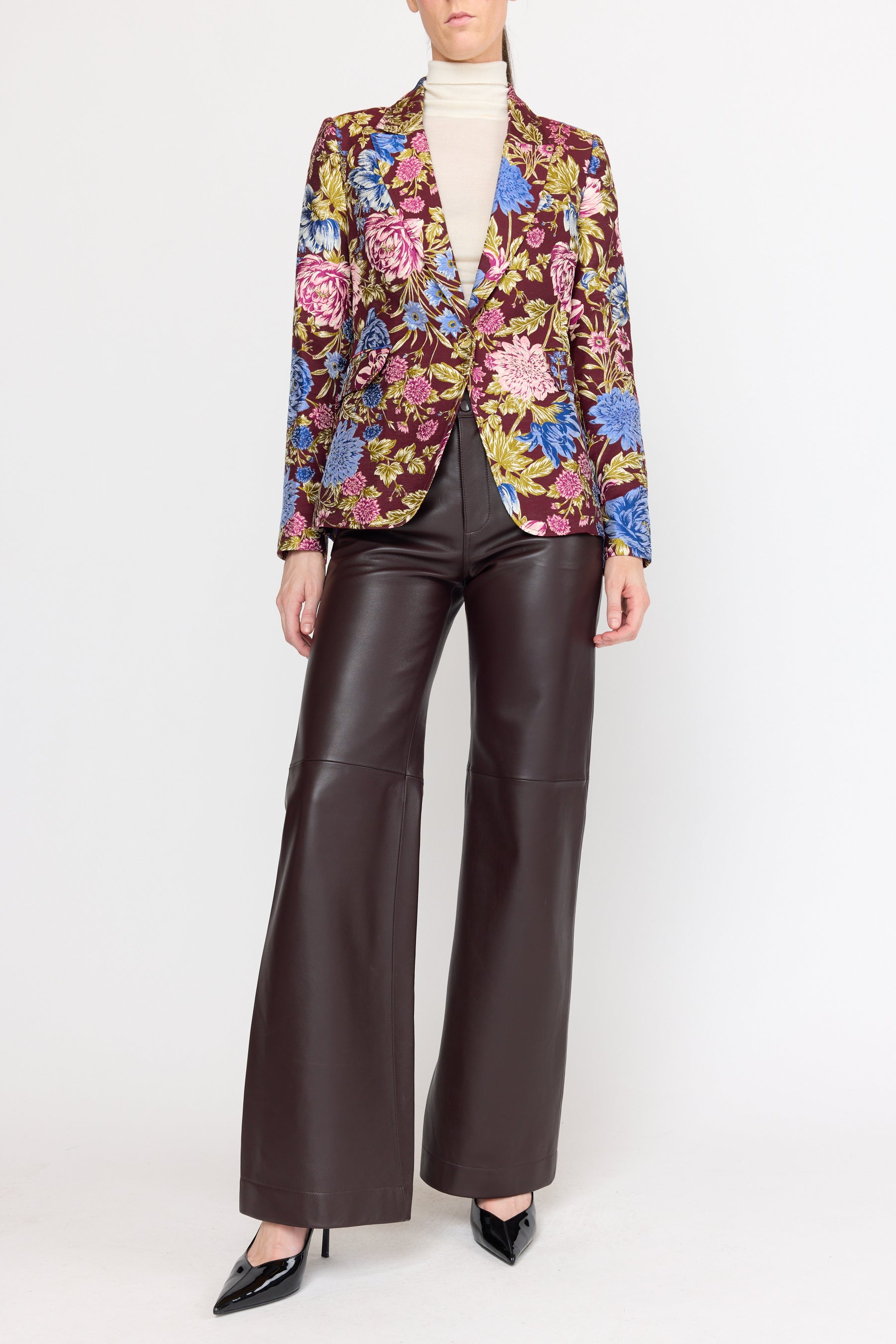 Soraya Blazer - Carmine Floral