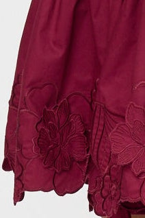 Norie Dress - Maroon