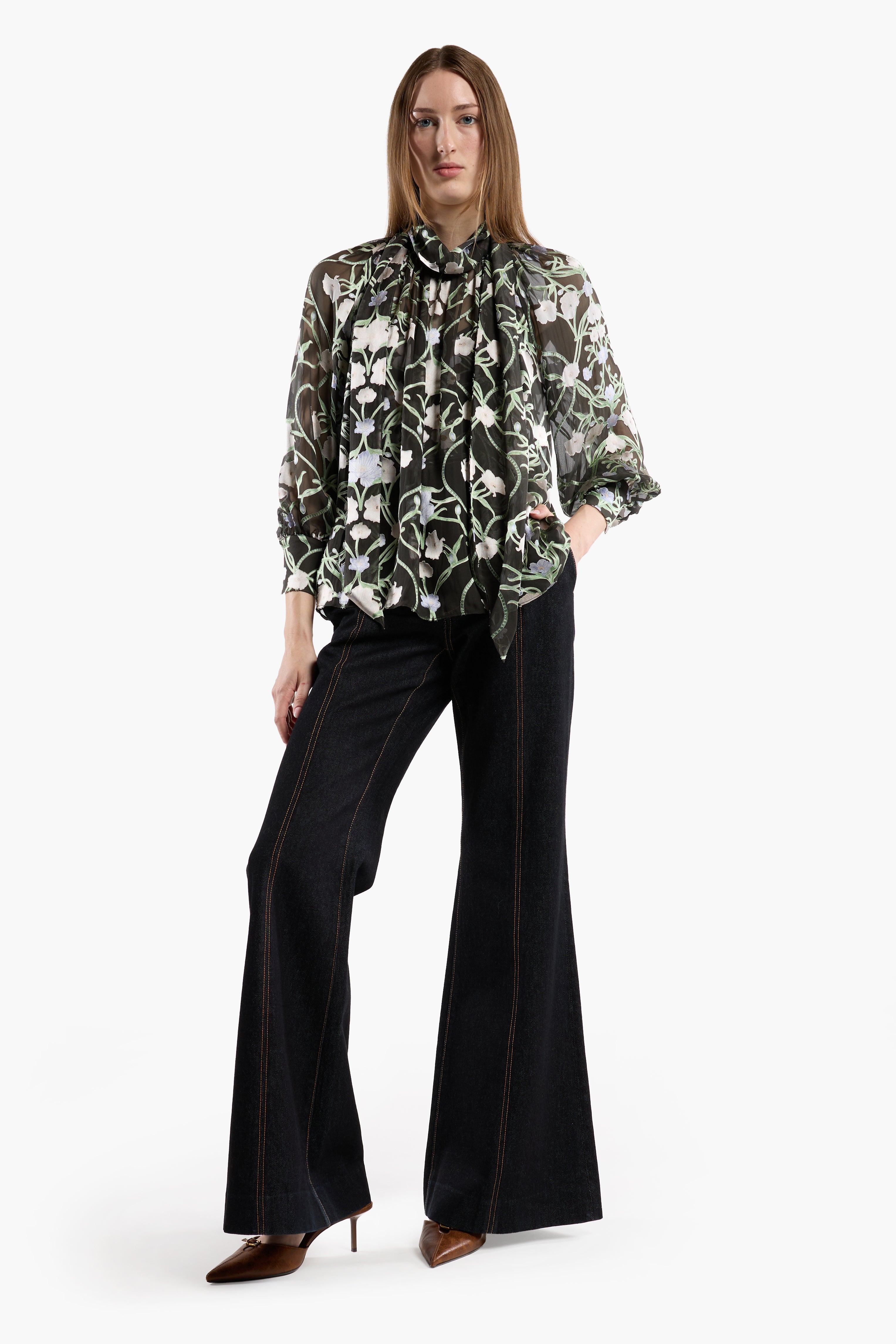 Beatrice Blouse - Winter Orchid