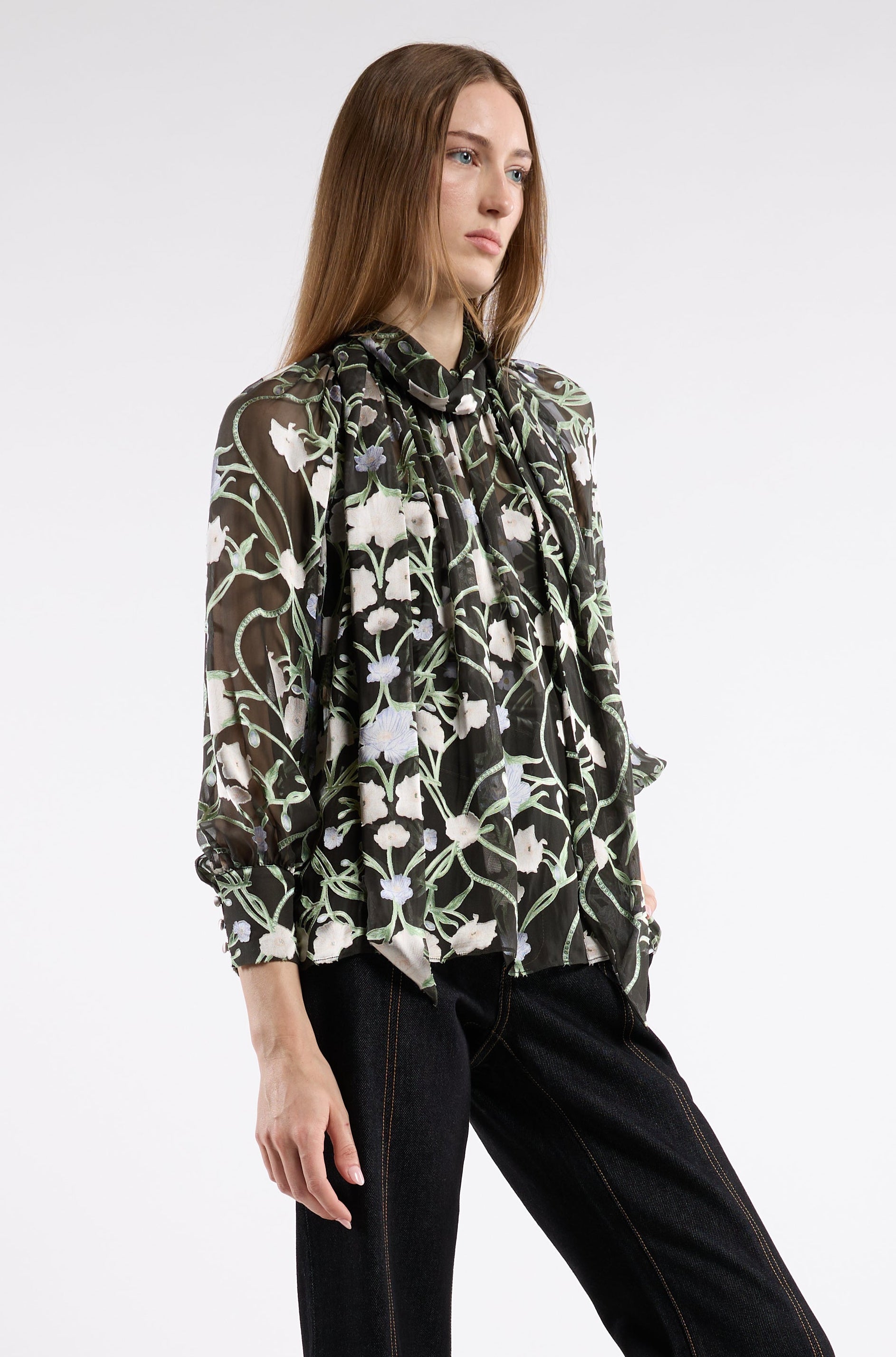 Beatrice Blouse - Winter Orchid