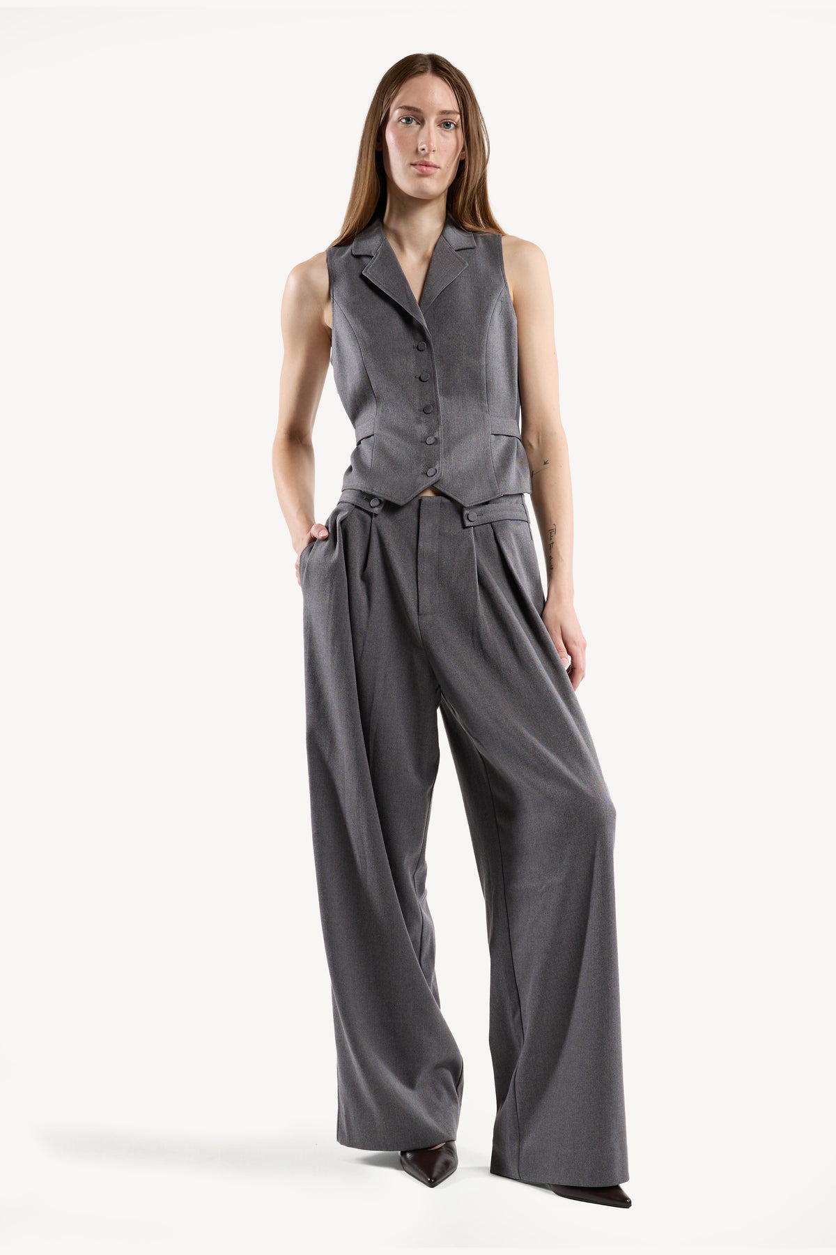 Shelly Vest - Grey