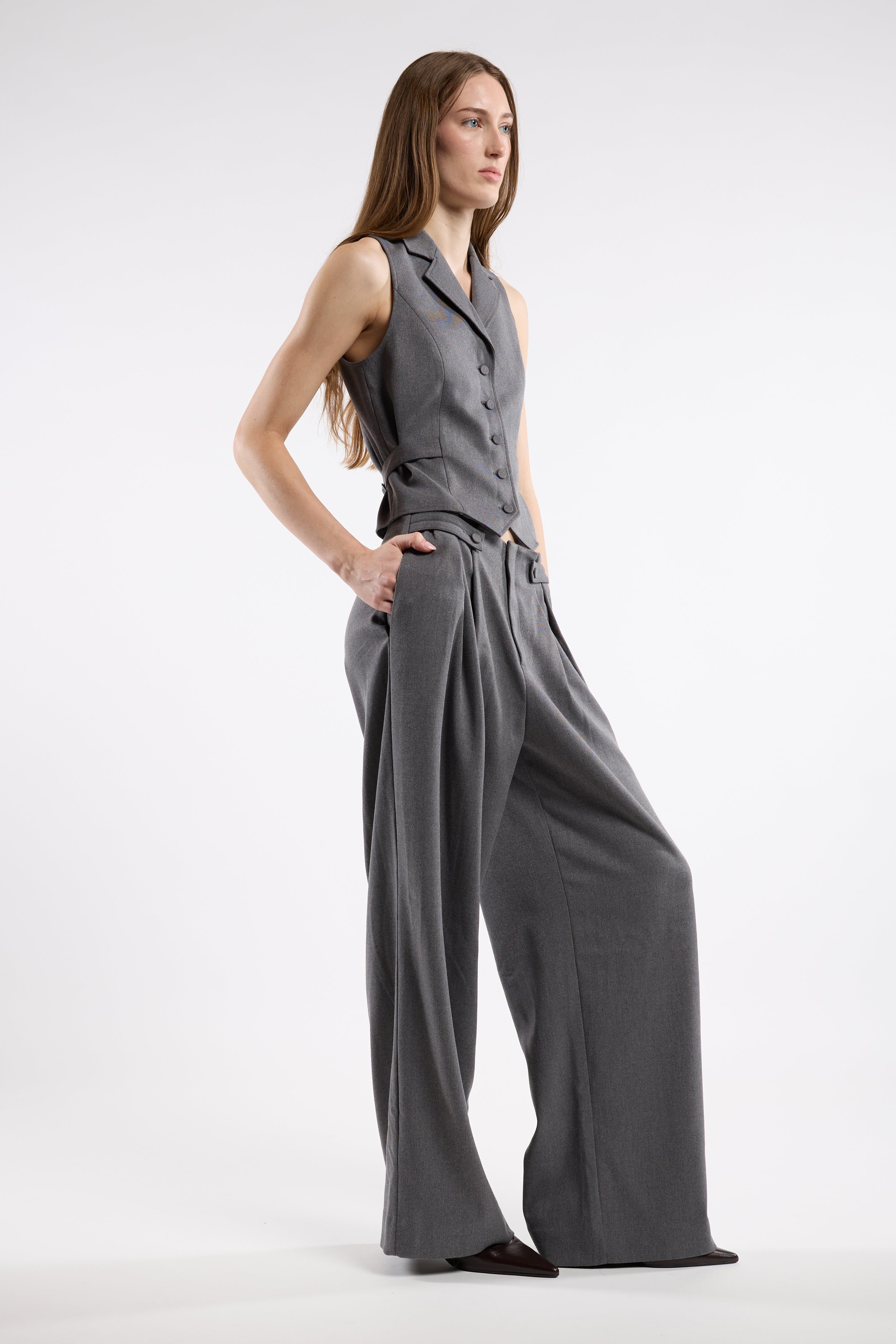 Shelly Vest - Grey