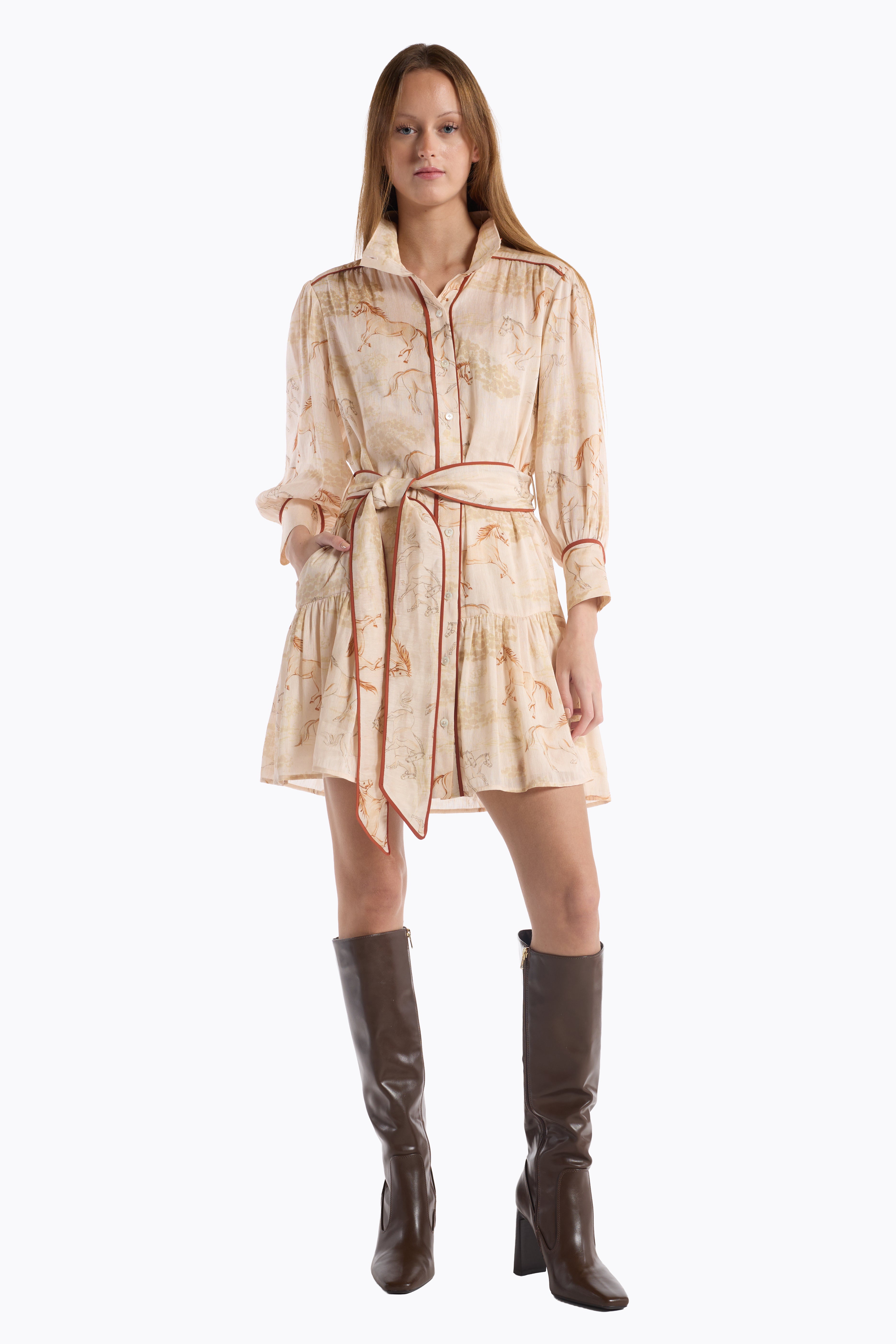 Emi Dress - Desert Mustang