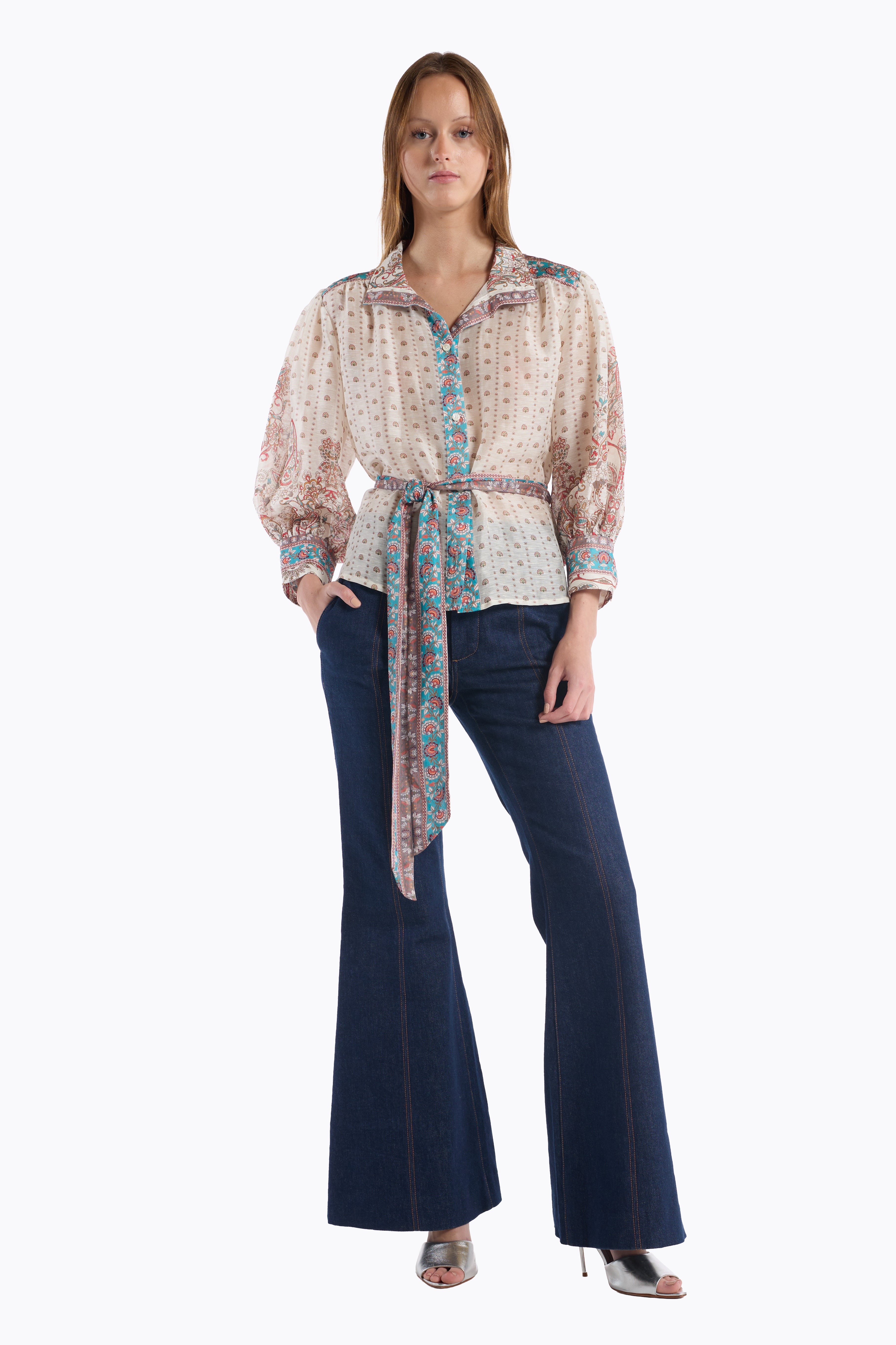 Maisy Top - Ivory Filigree