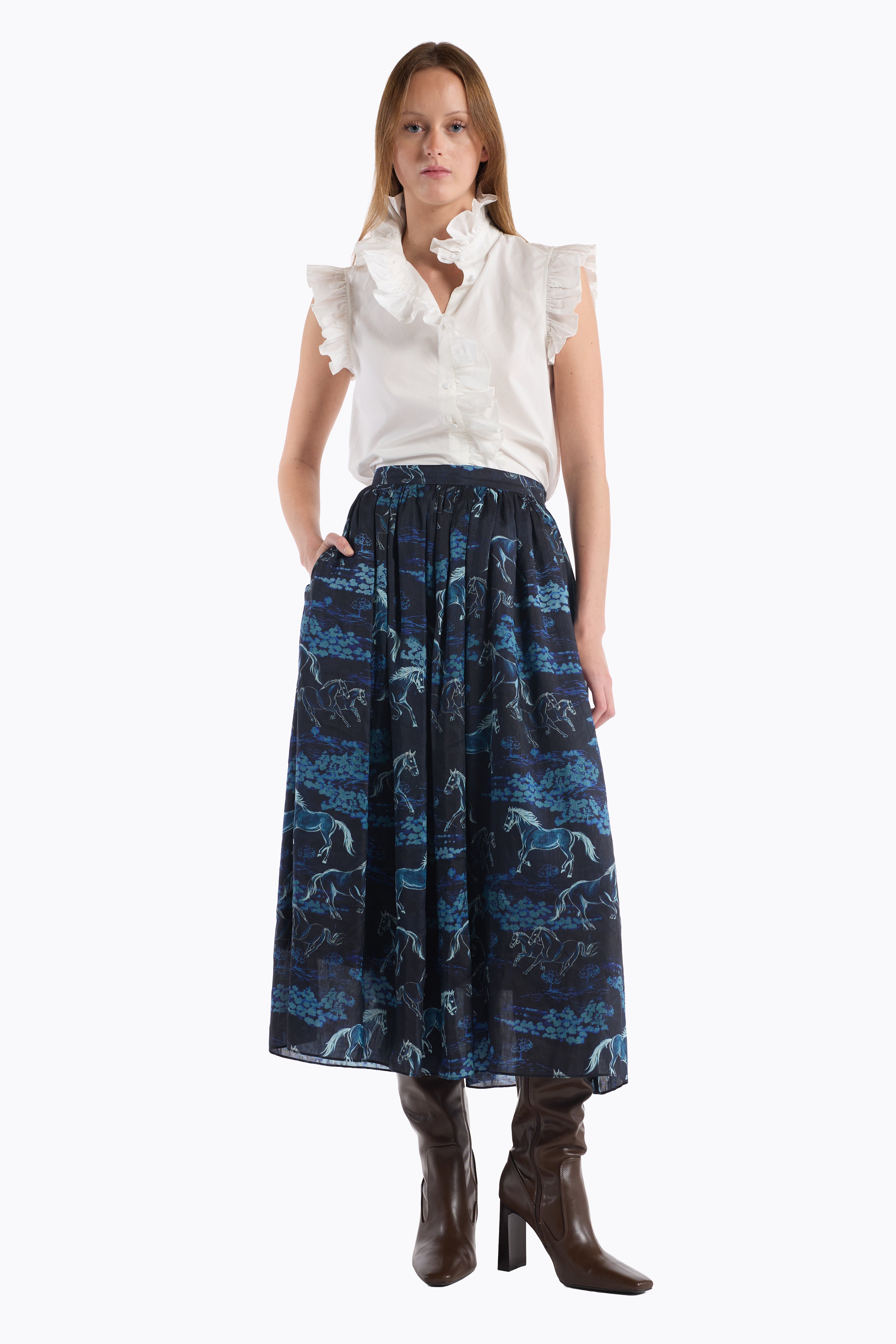 Katrina Skirt - Moonlit Mustang