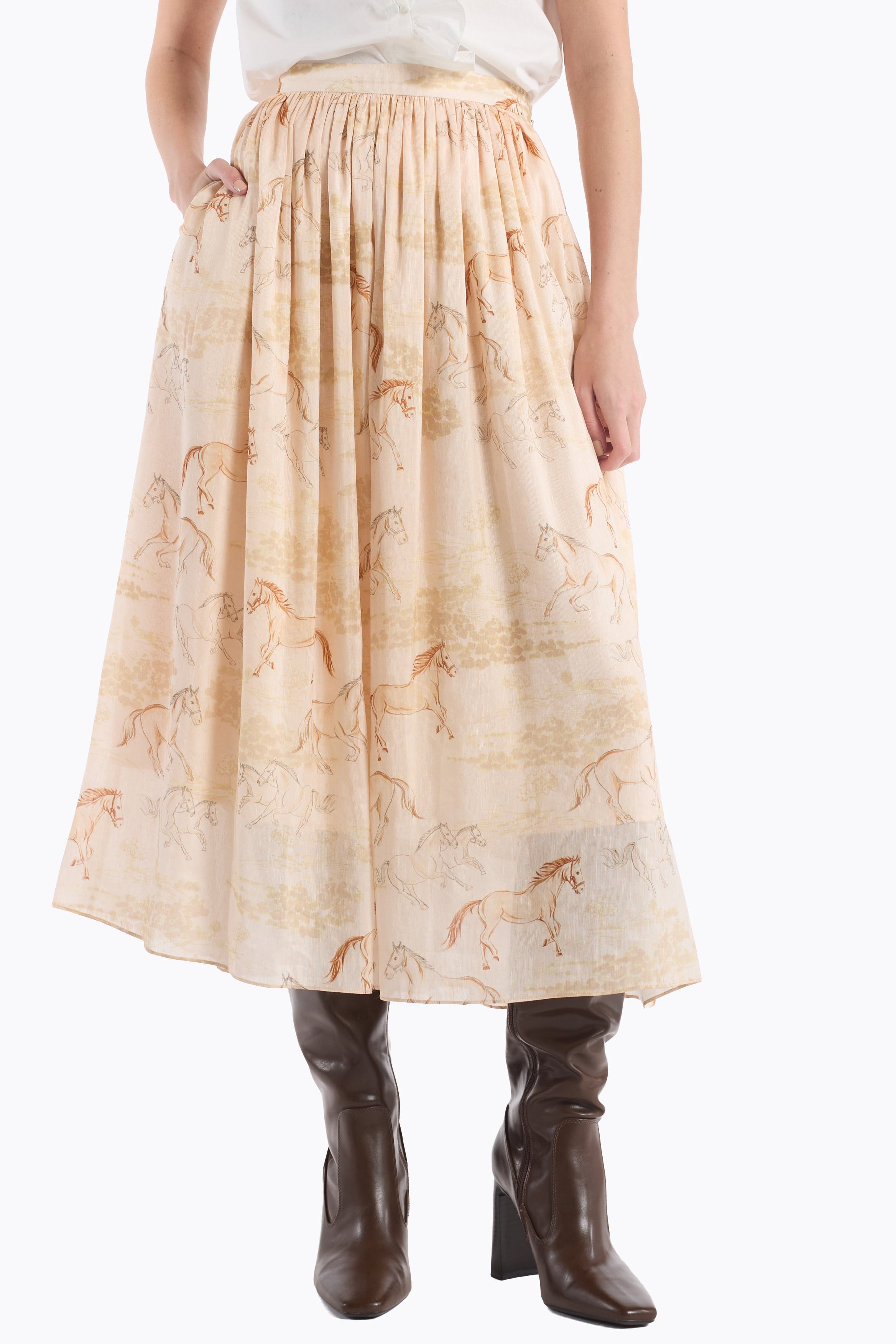 Katrina Skirt - Desert Mustang