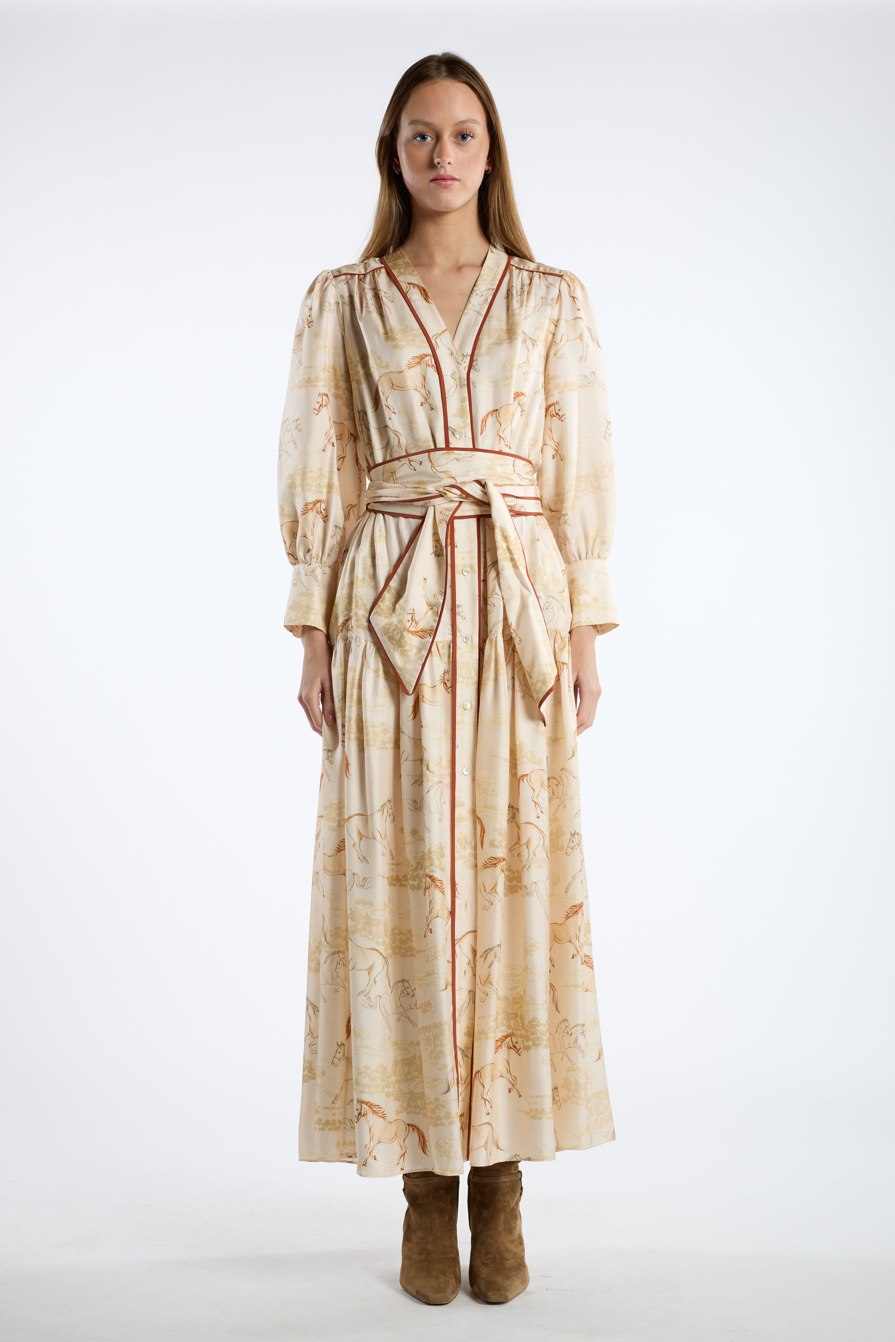 Layla Dress - Desert Mustang