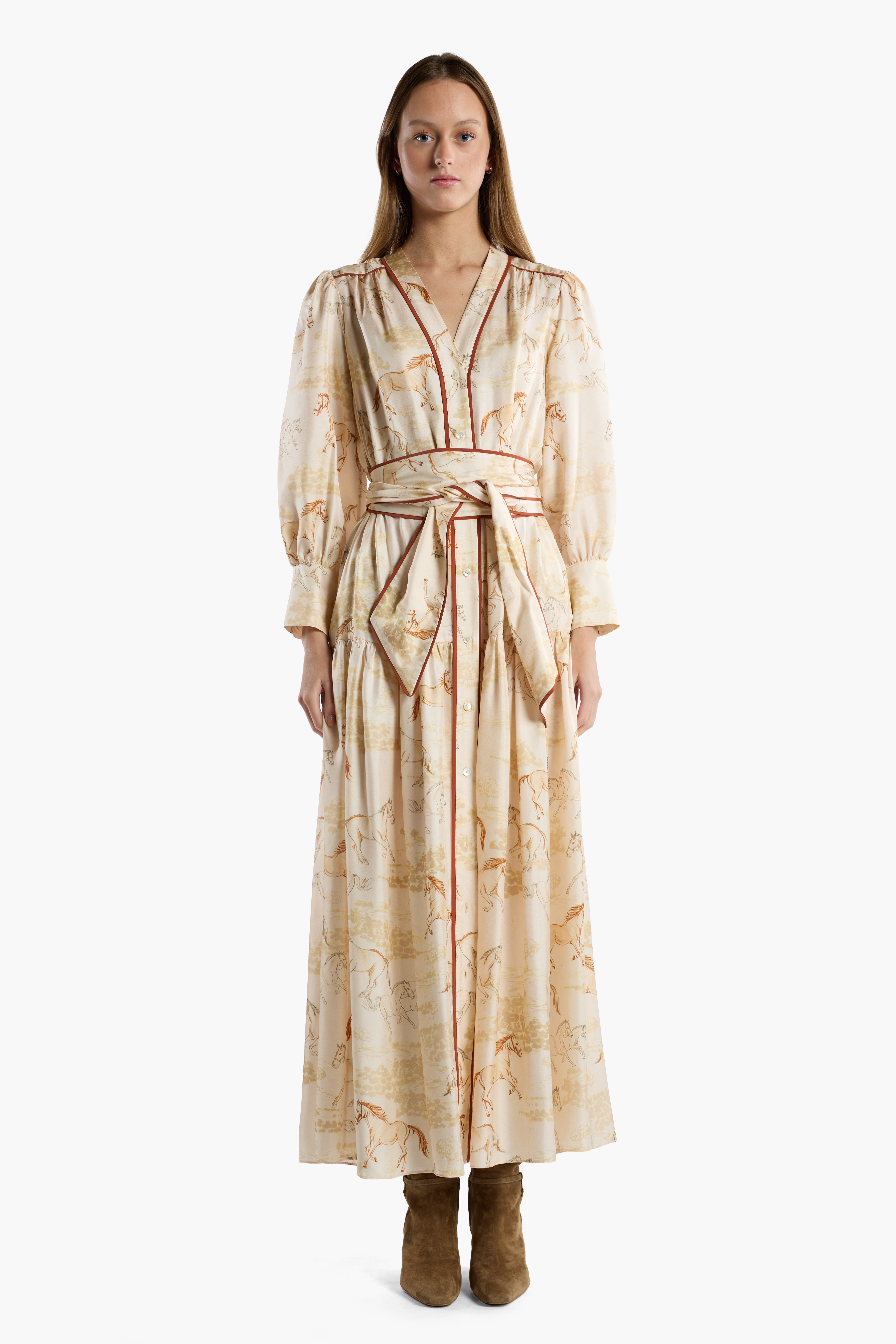 Layla Dress - Desert Mustang