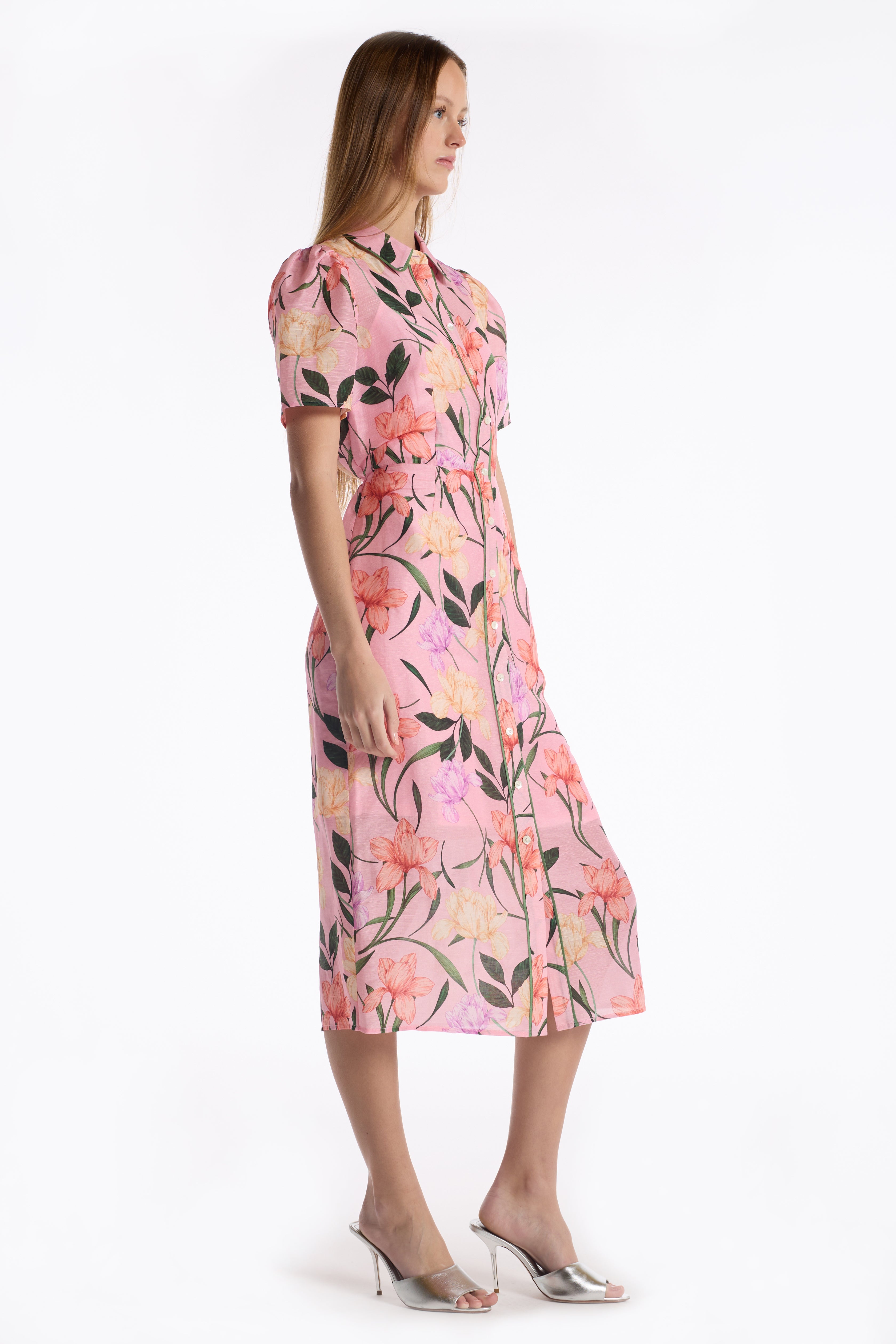 Cecile Dress - Jardin Pink