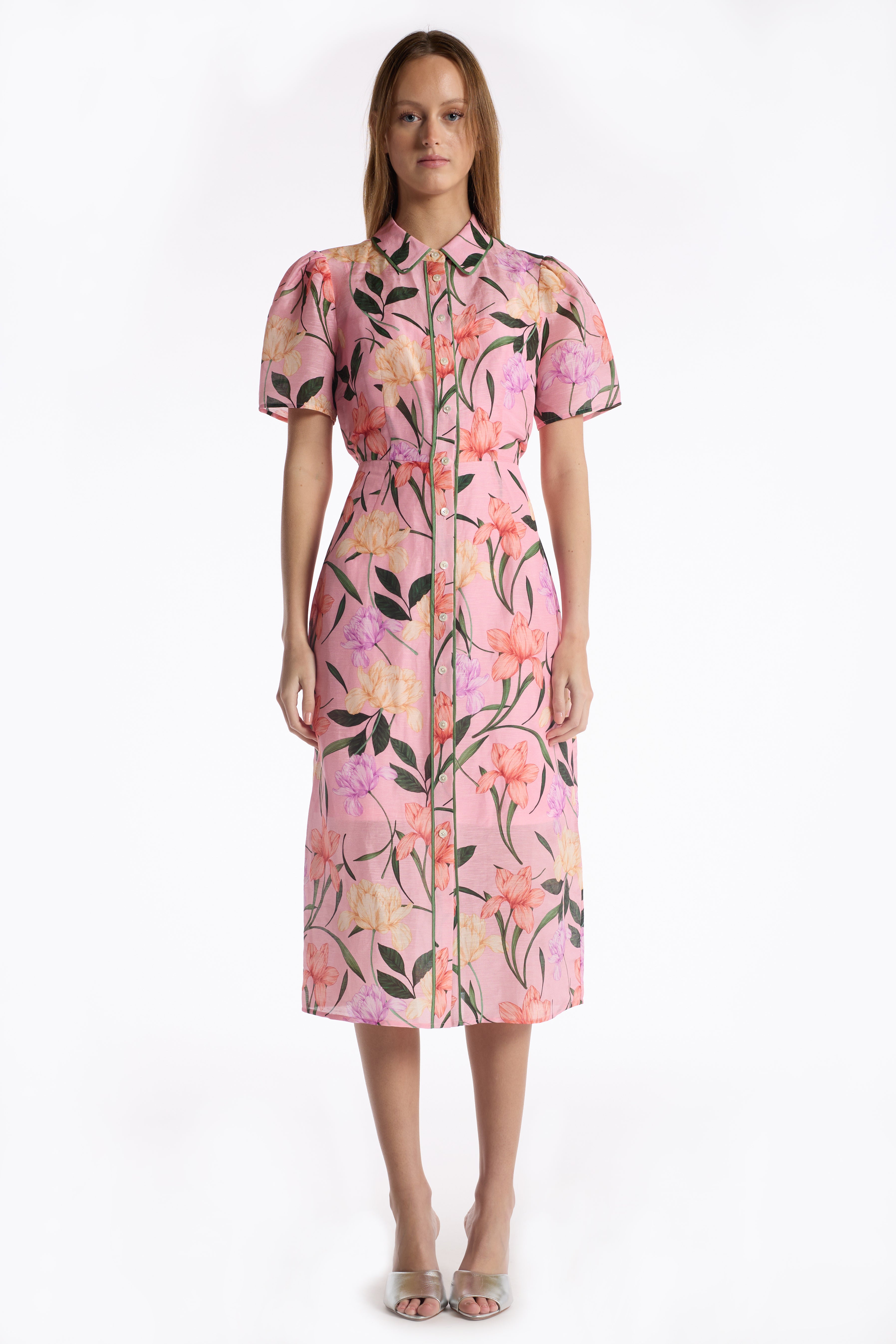 Cecile Dress - Jardin Pink