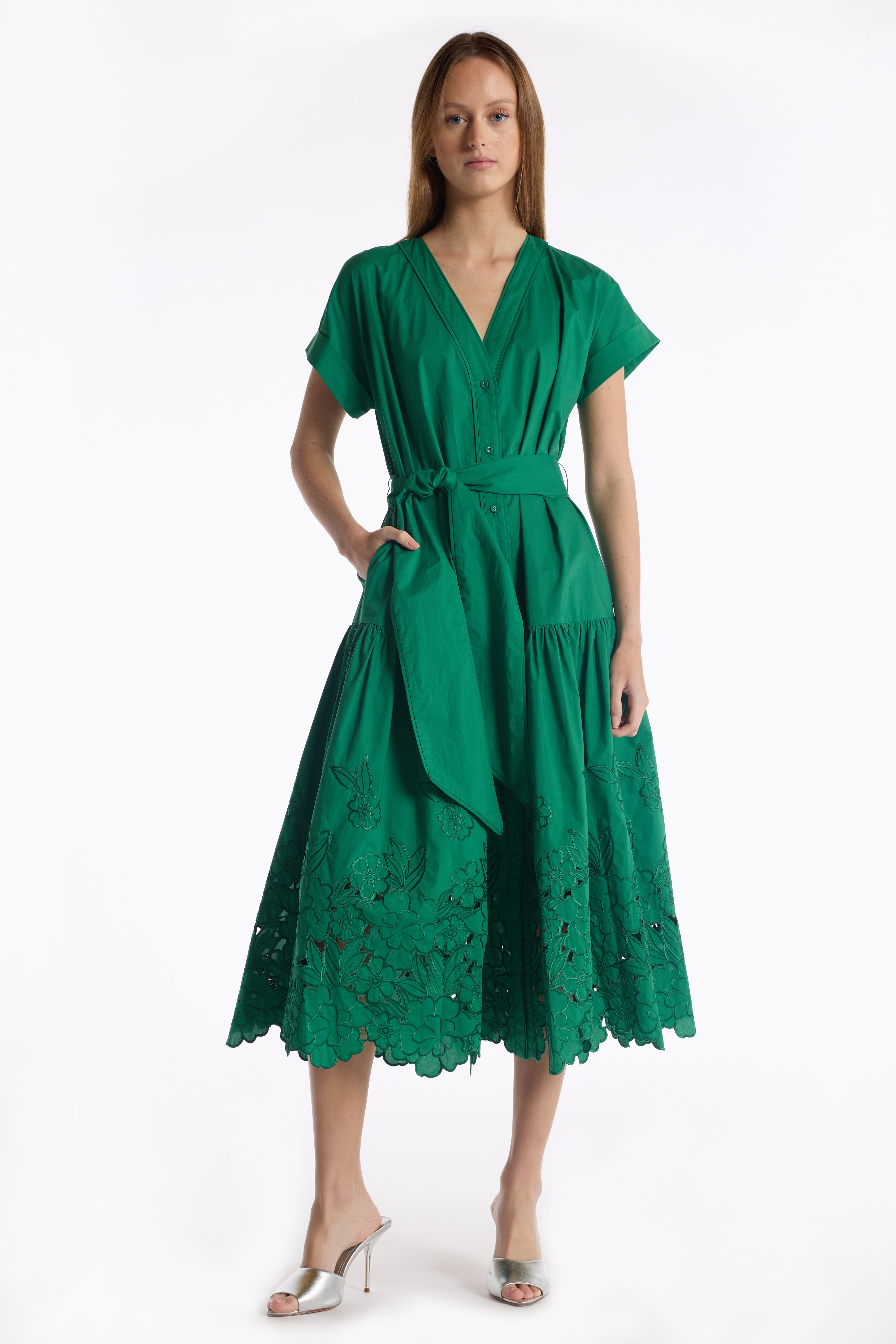Marceline Dress - Kelly Green