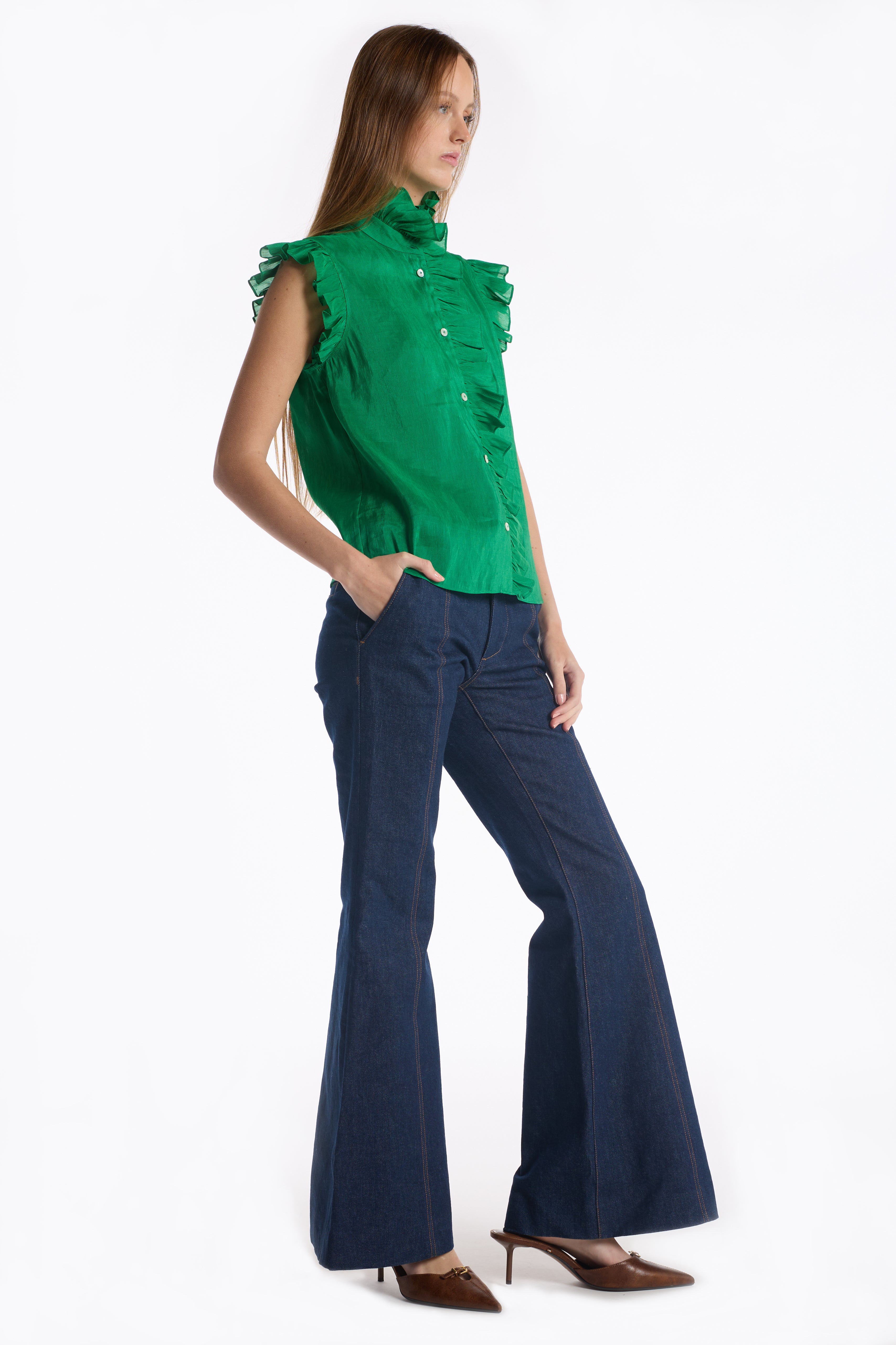 Marfa Top - Kelly Green