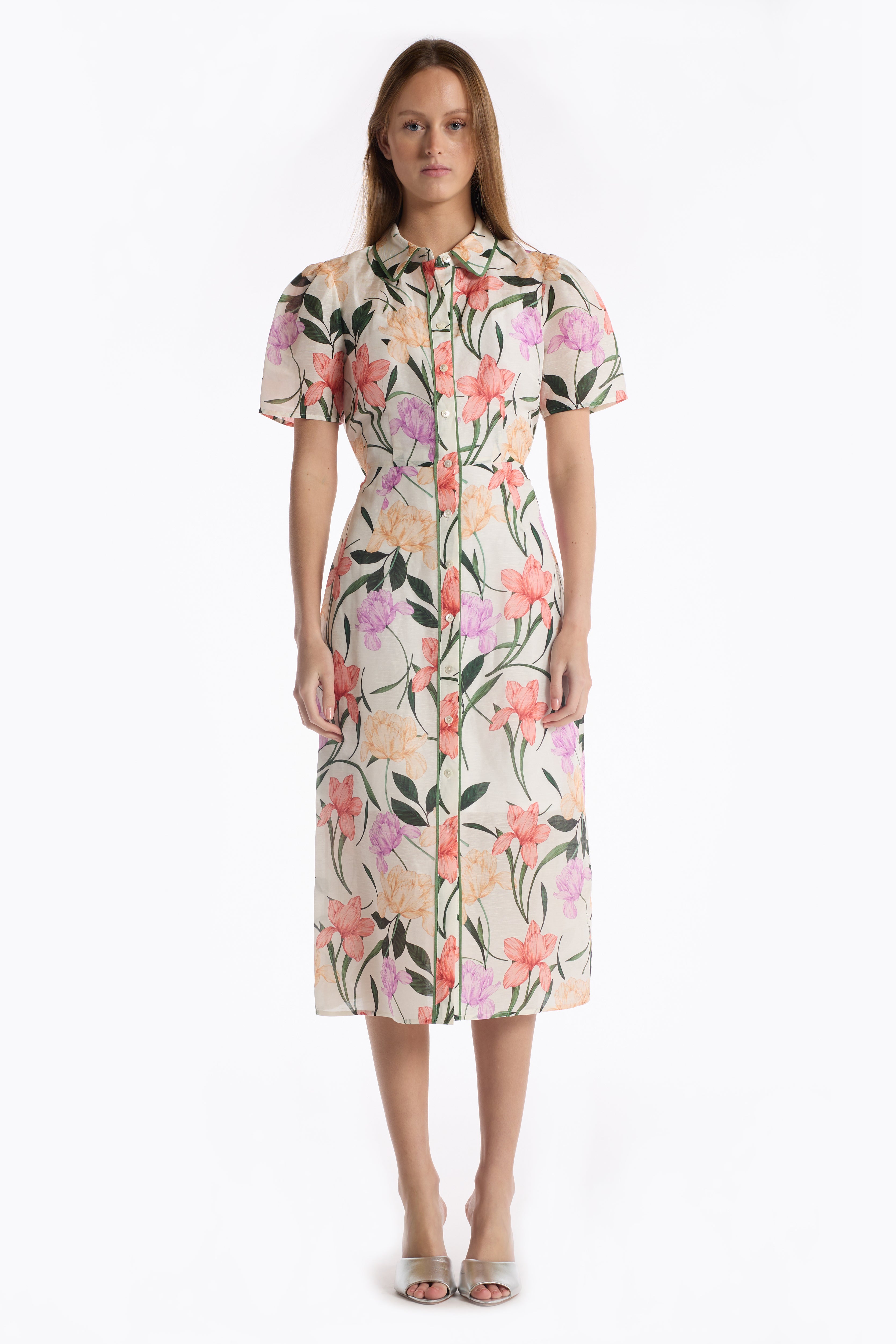 Cecile Dress - Jardin Ivory