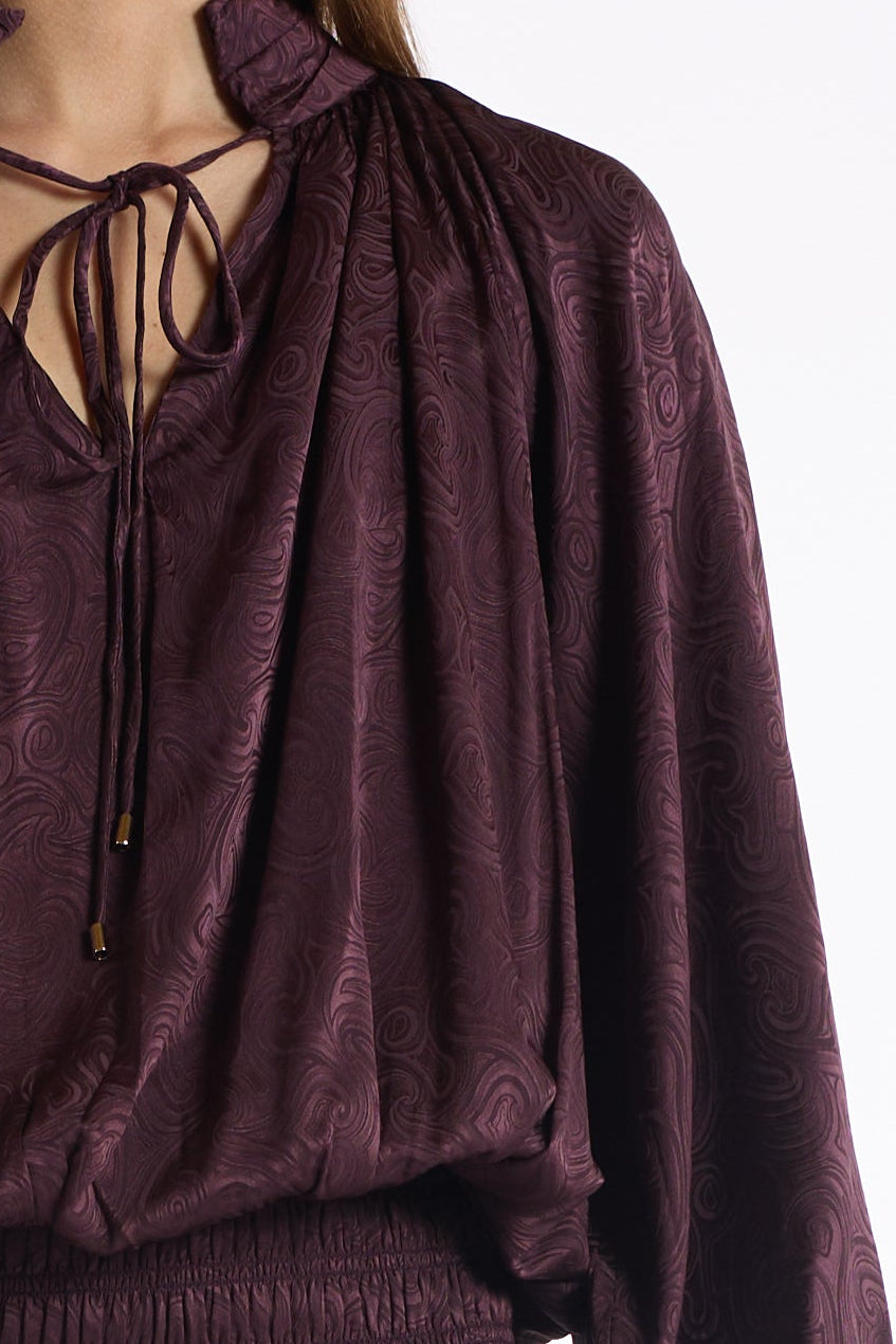 Gabrielle Dress - Eggplant