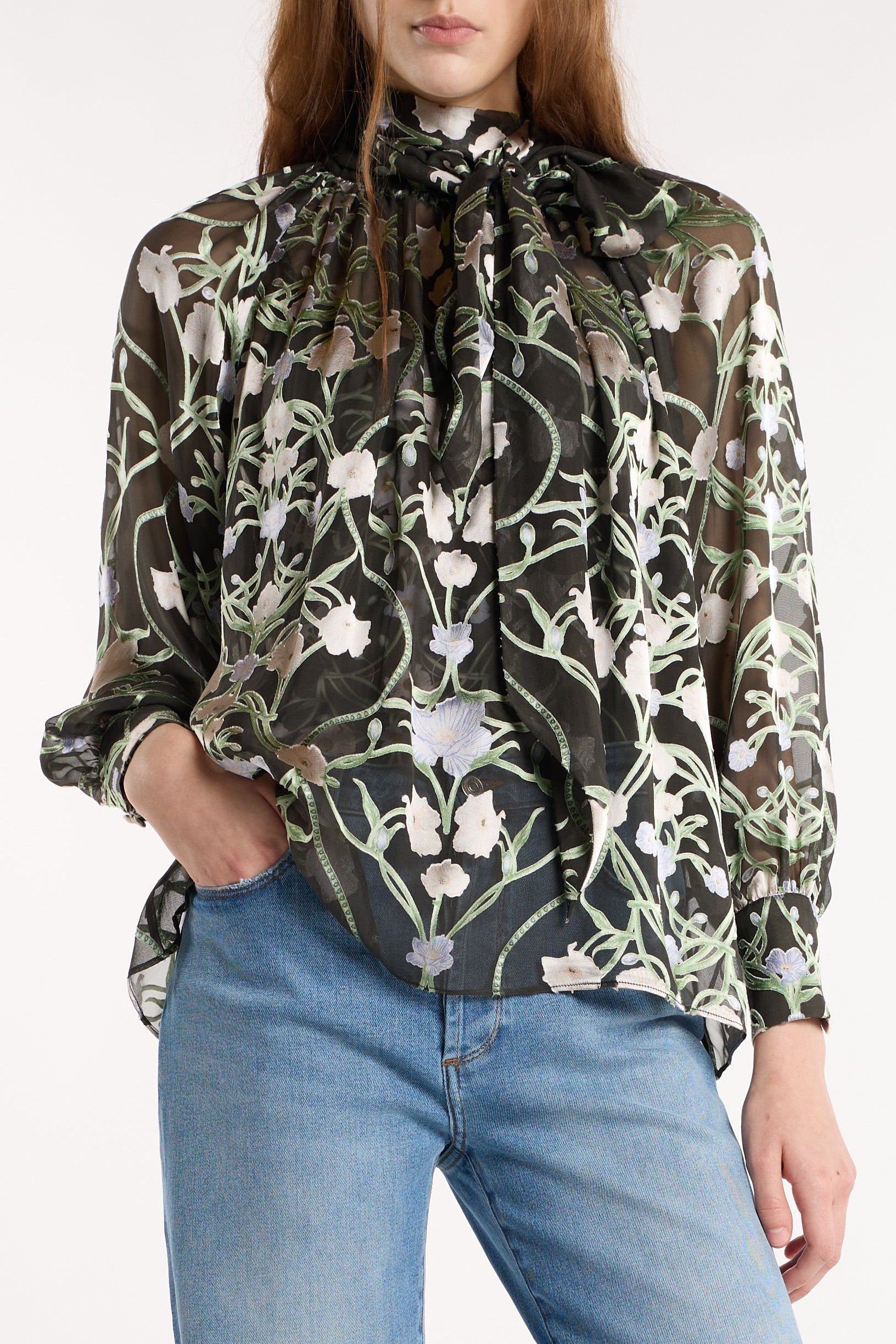 Beatrice Blouse - Winter Orchid