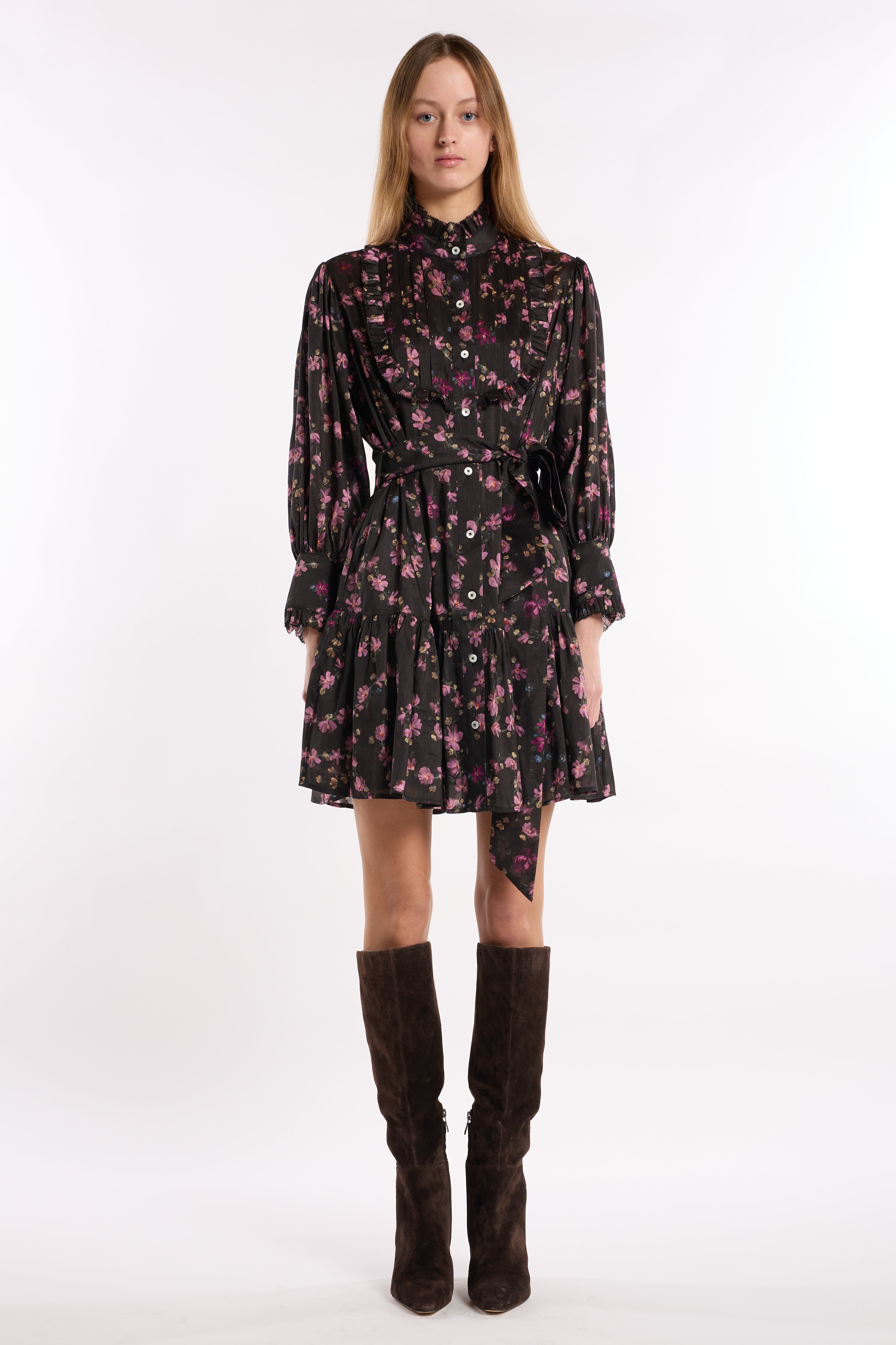 Gretchen Dress - Blushed Vine