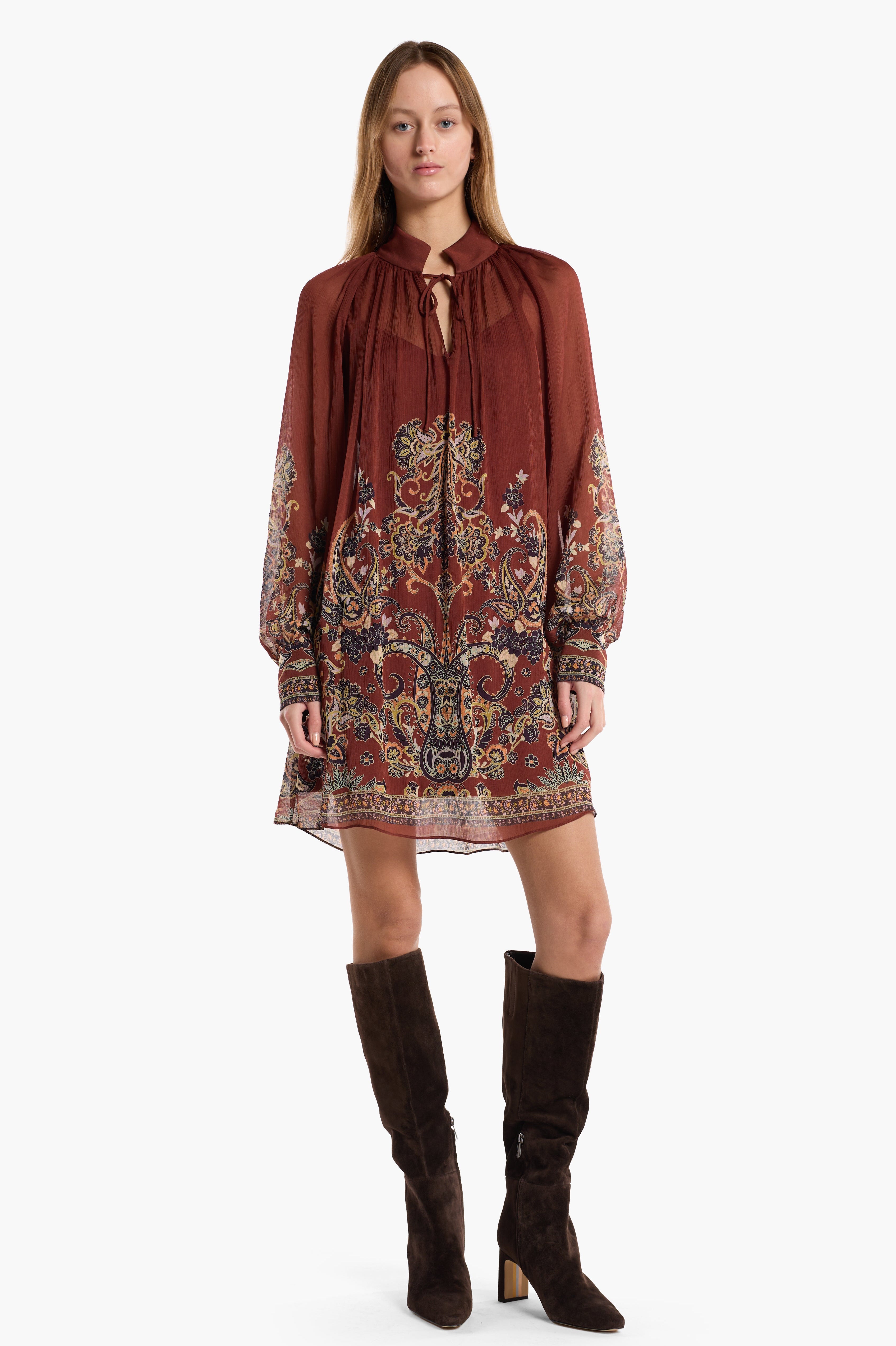 Hilda Dress - Montara Rust