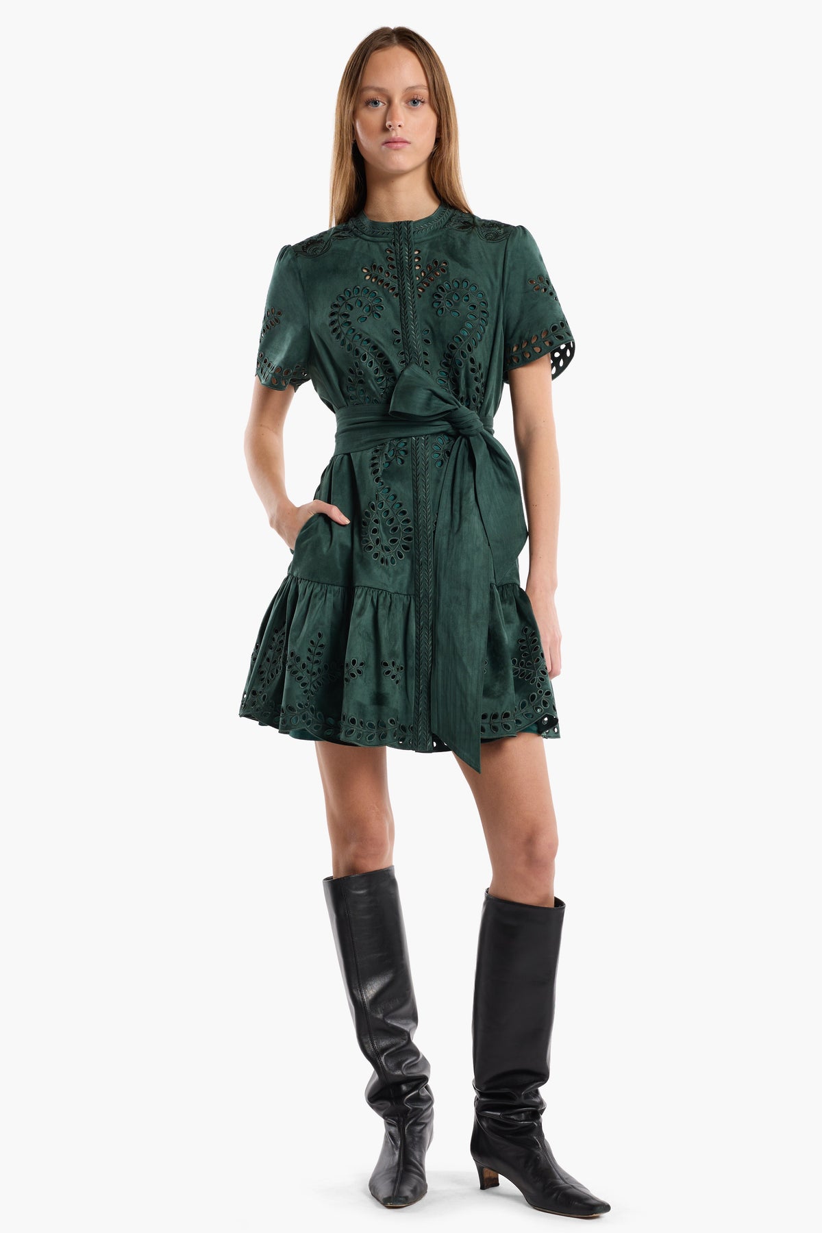 Sol Dress - Cedar Embroidery