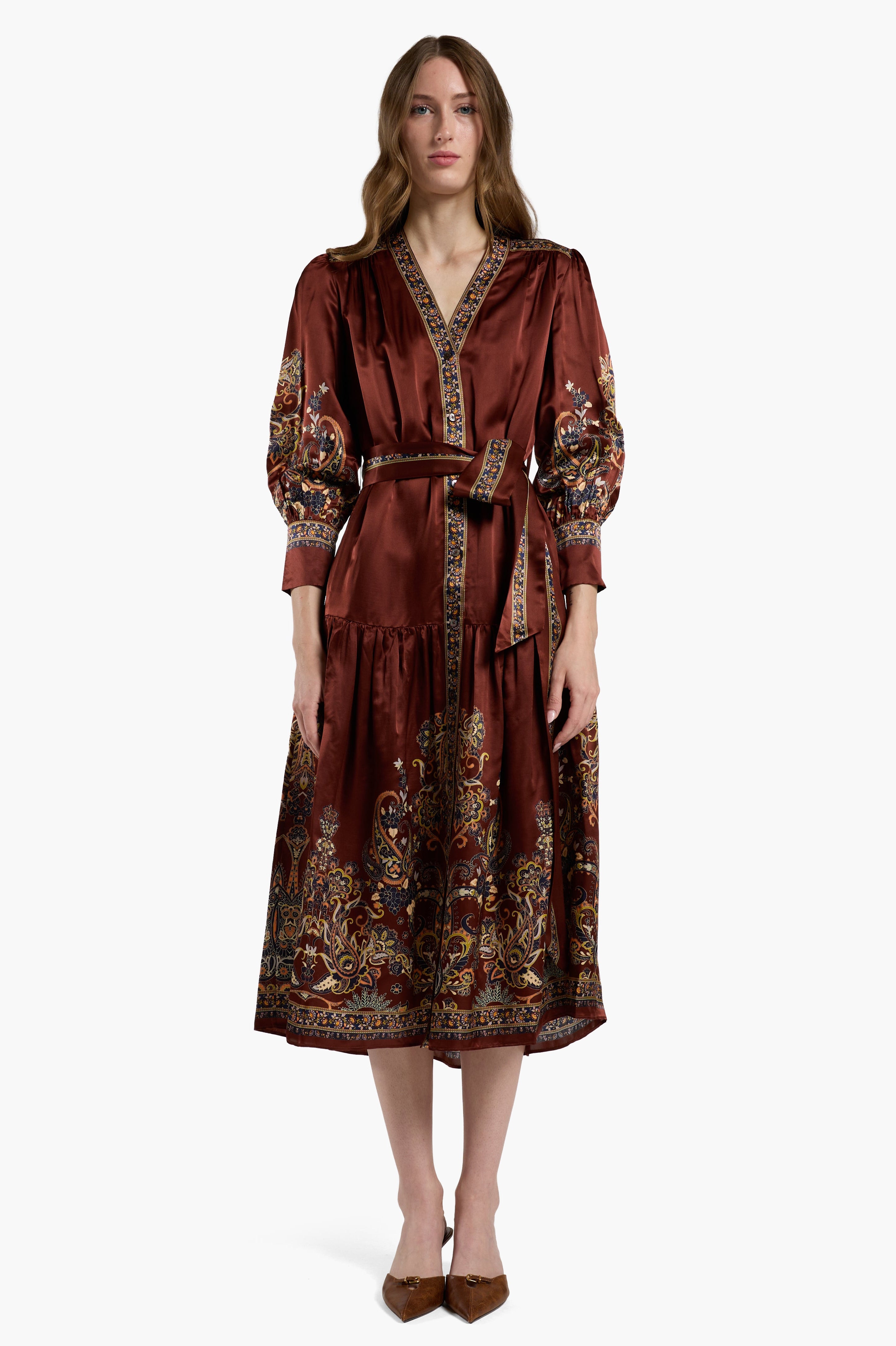 Layla Dress - Montara Rust