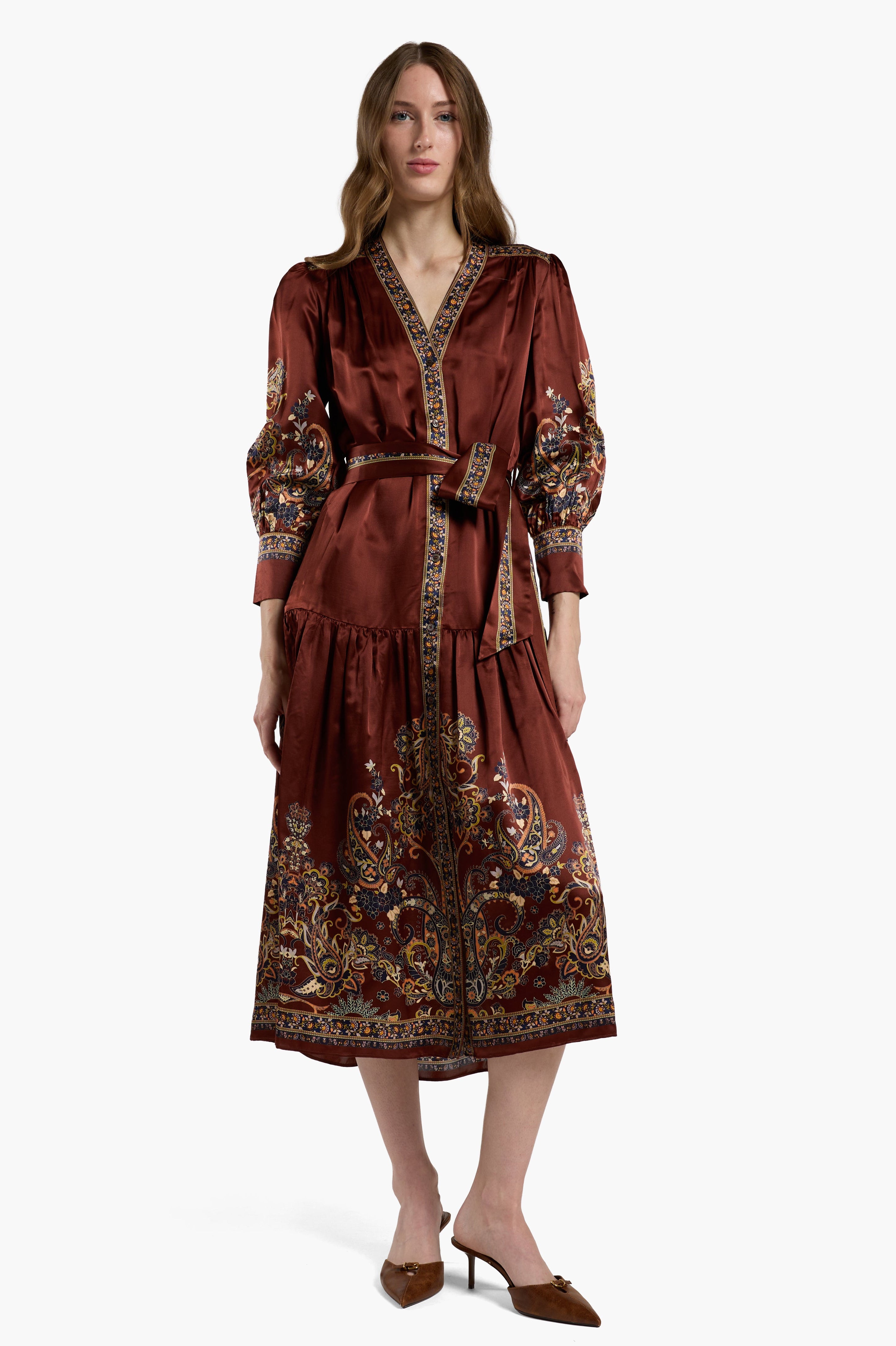 Layla Dress - Montara Rust