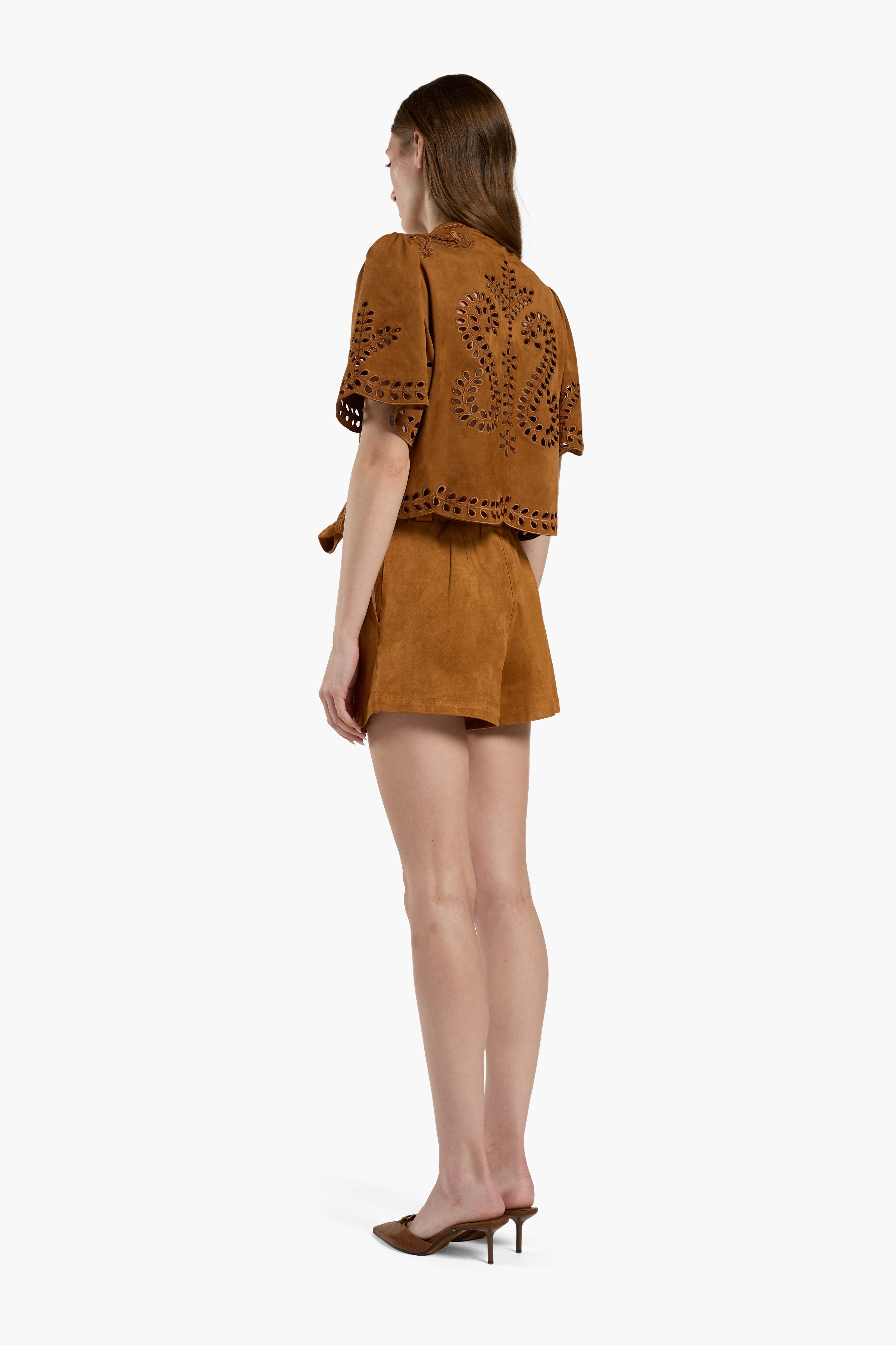 Addison Top - Saddle Embroidery