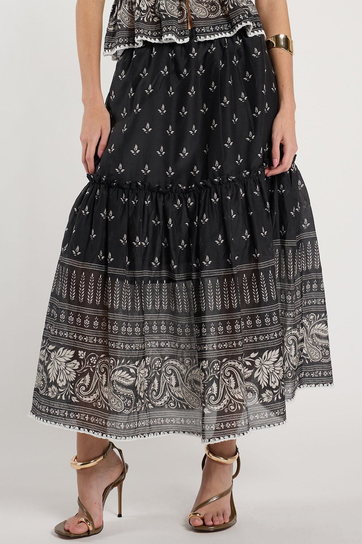 Barbara Skirt - Wildflower Black