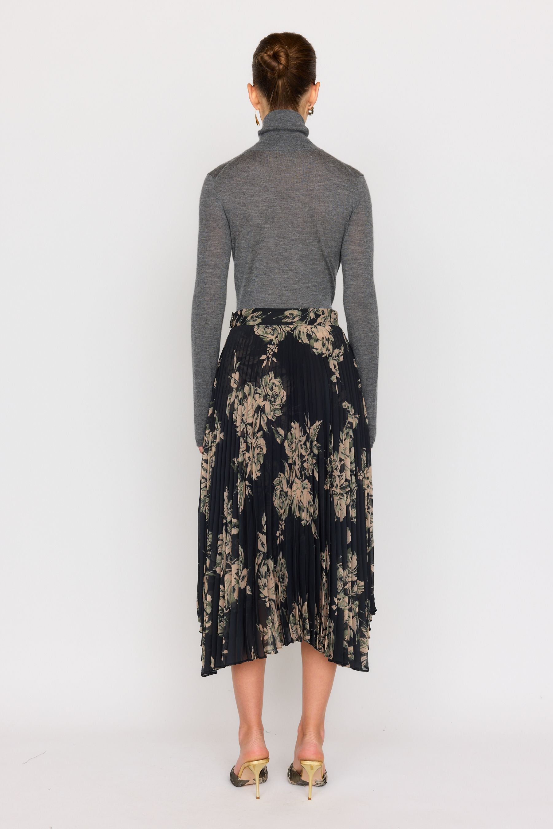 Gwen Skirt - Black Rose