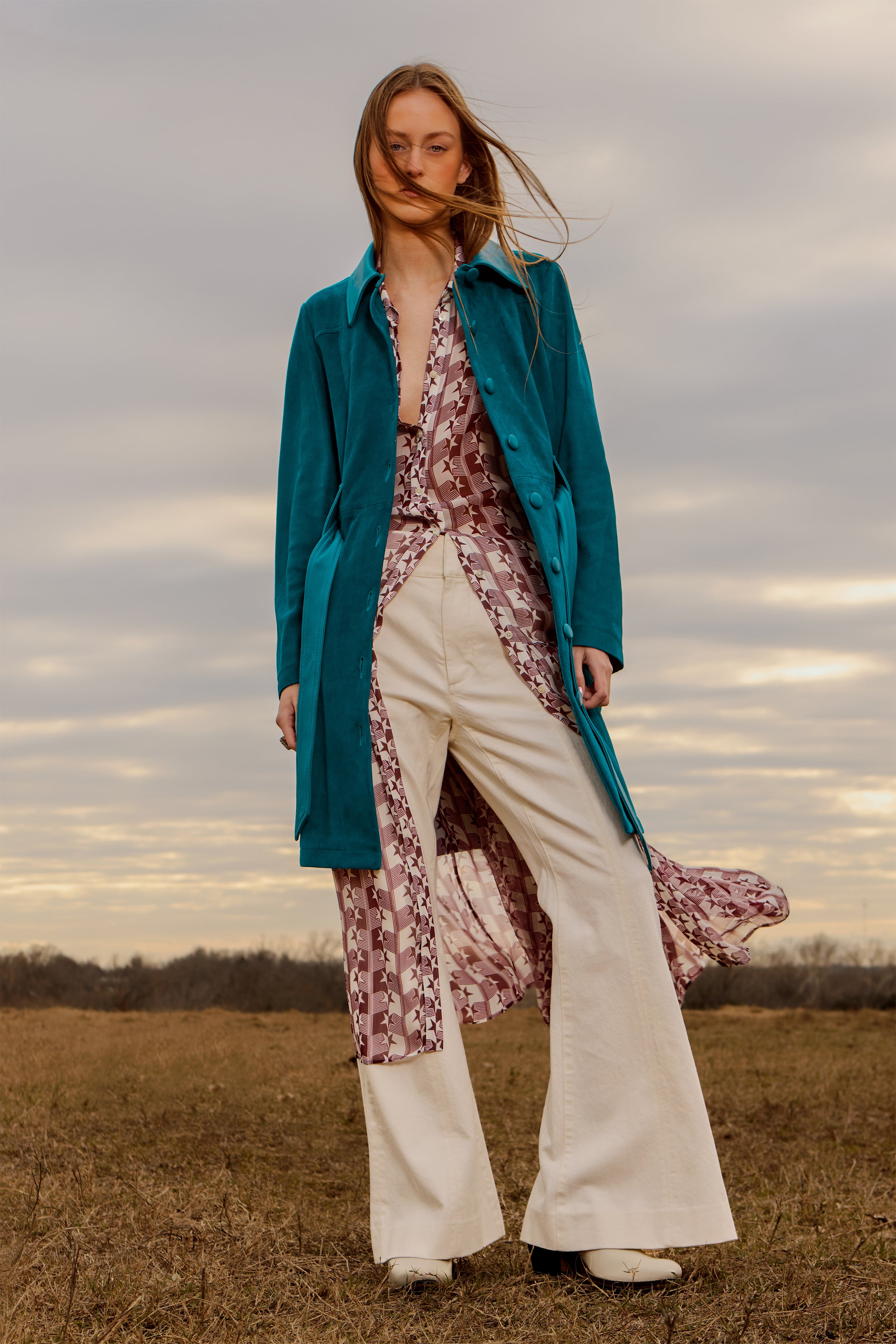 Ricci Coat - Peacock